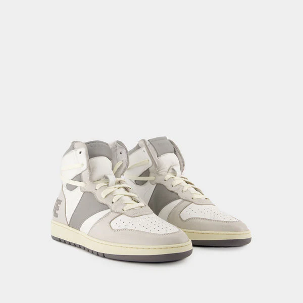 RHUDE MEN'S RHECESS HI WHITE/OFFWHITE/GREY NWT - Image 2