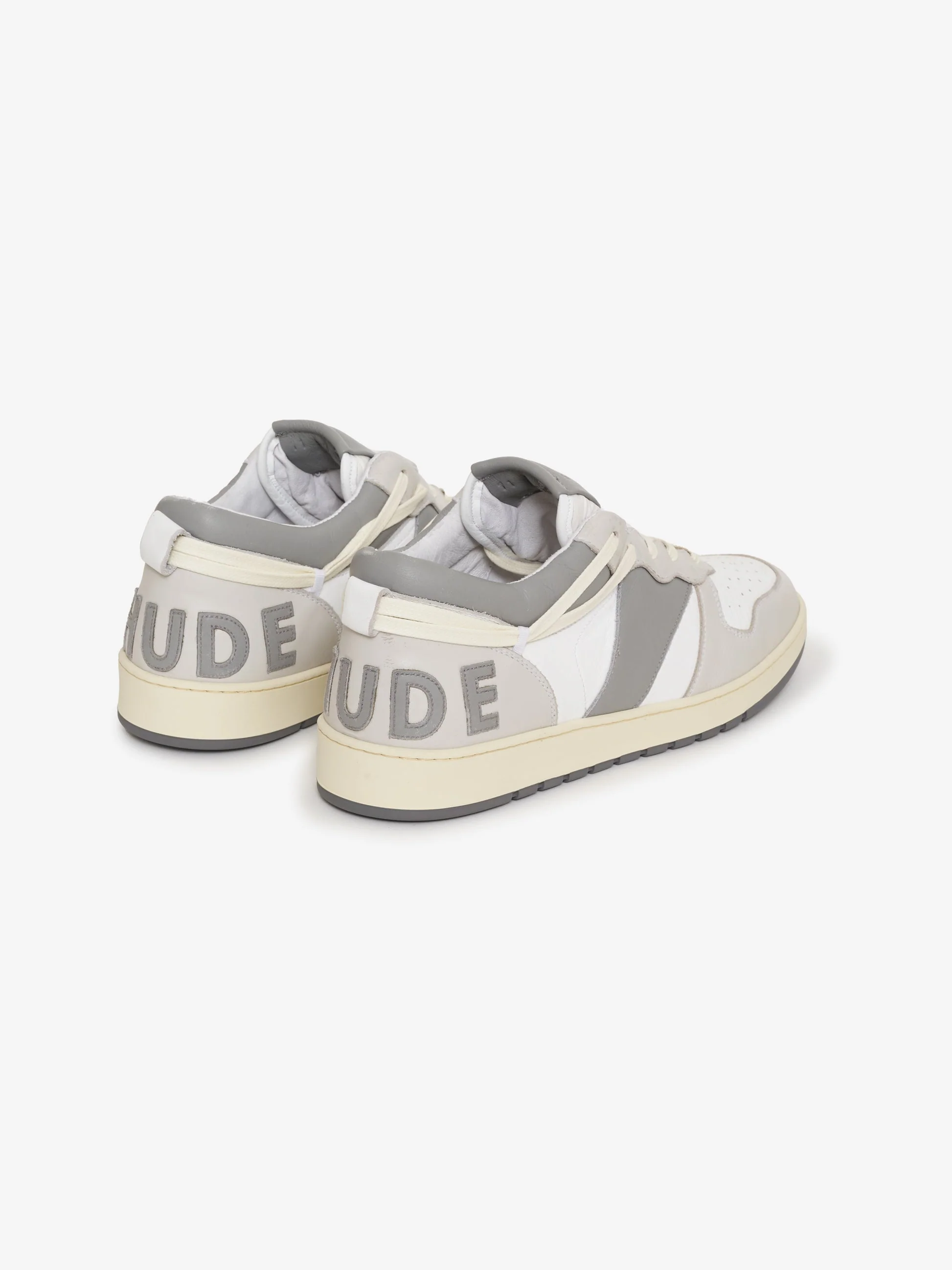 RHUDE MEN'S RHECESS LOW WHITE/OFFWHITE/GREY NWT - Image 3