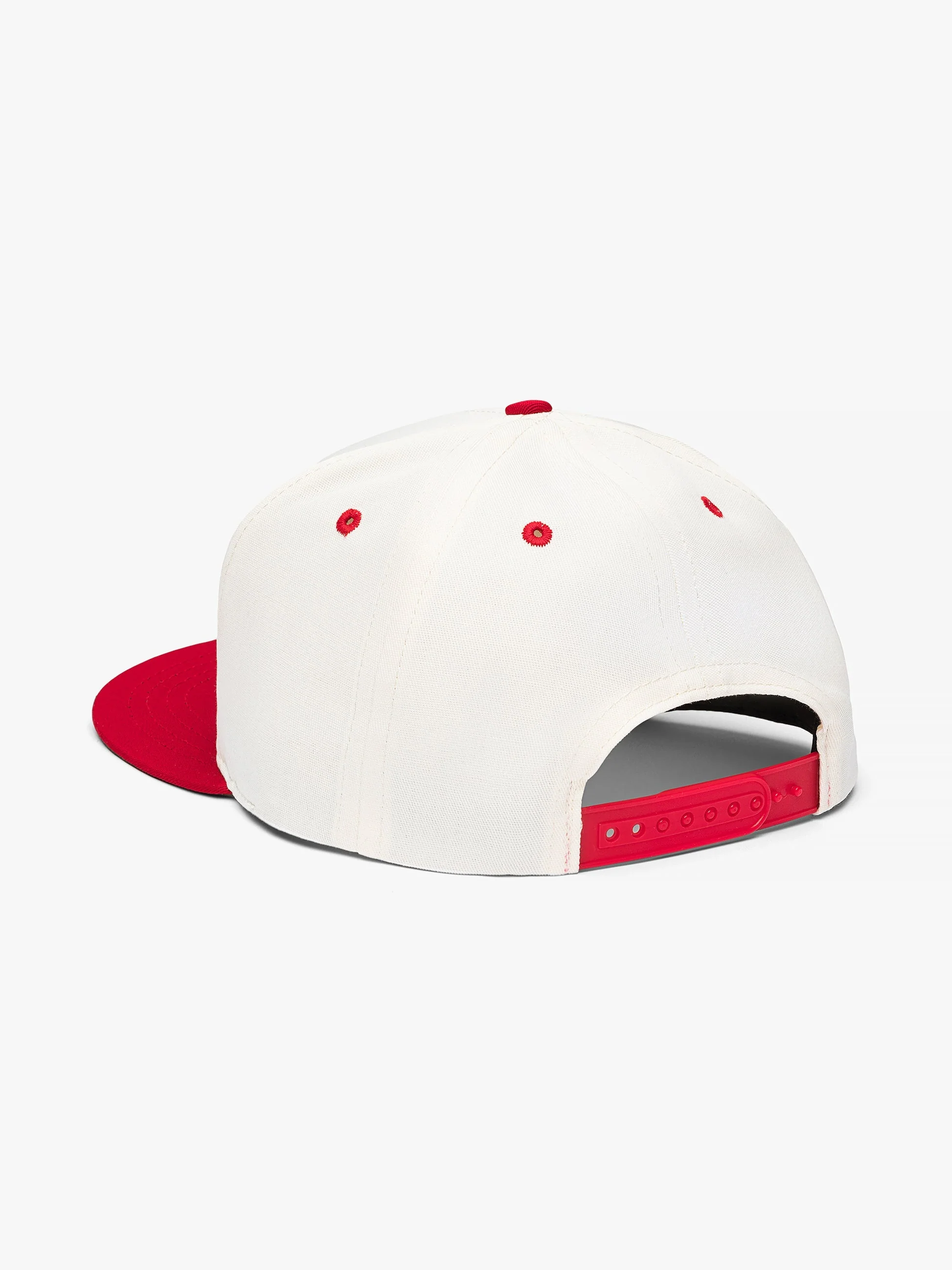 RHUDE UNISEX'S IVORY RED STRUCTURED BASEBALL CAP - Image 2