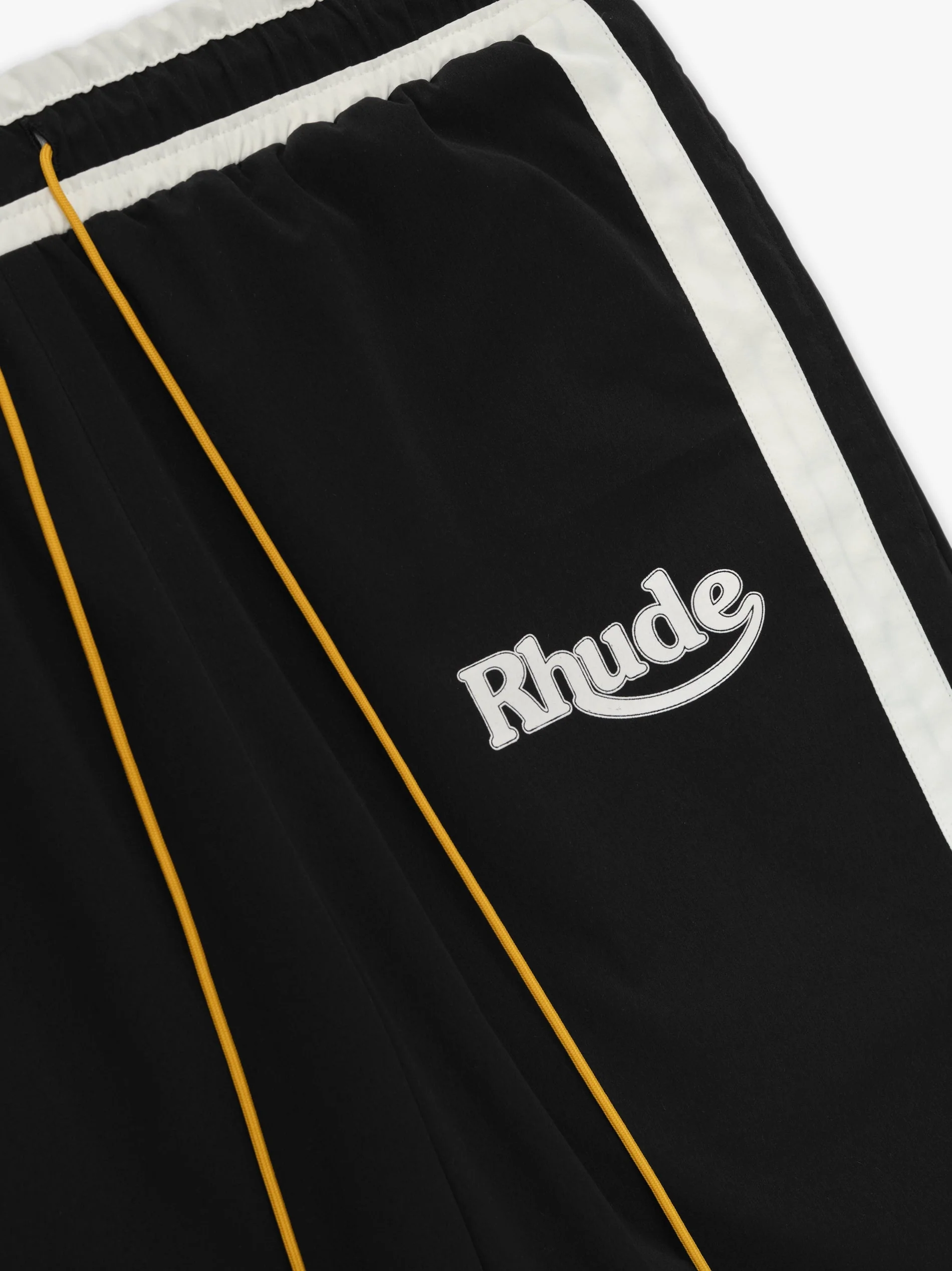 RHUDE MEN'S SKI-TRACK PANTS BLACK/WHITE NWT - Image 3