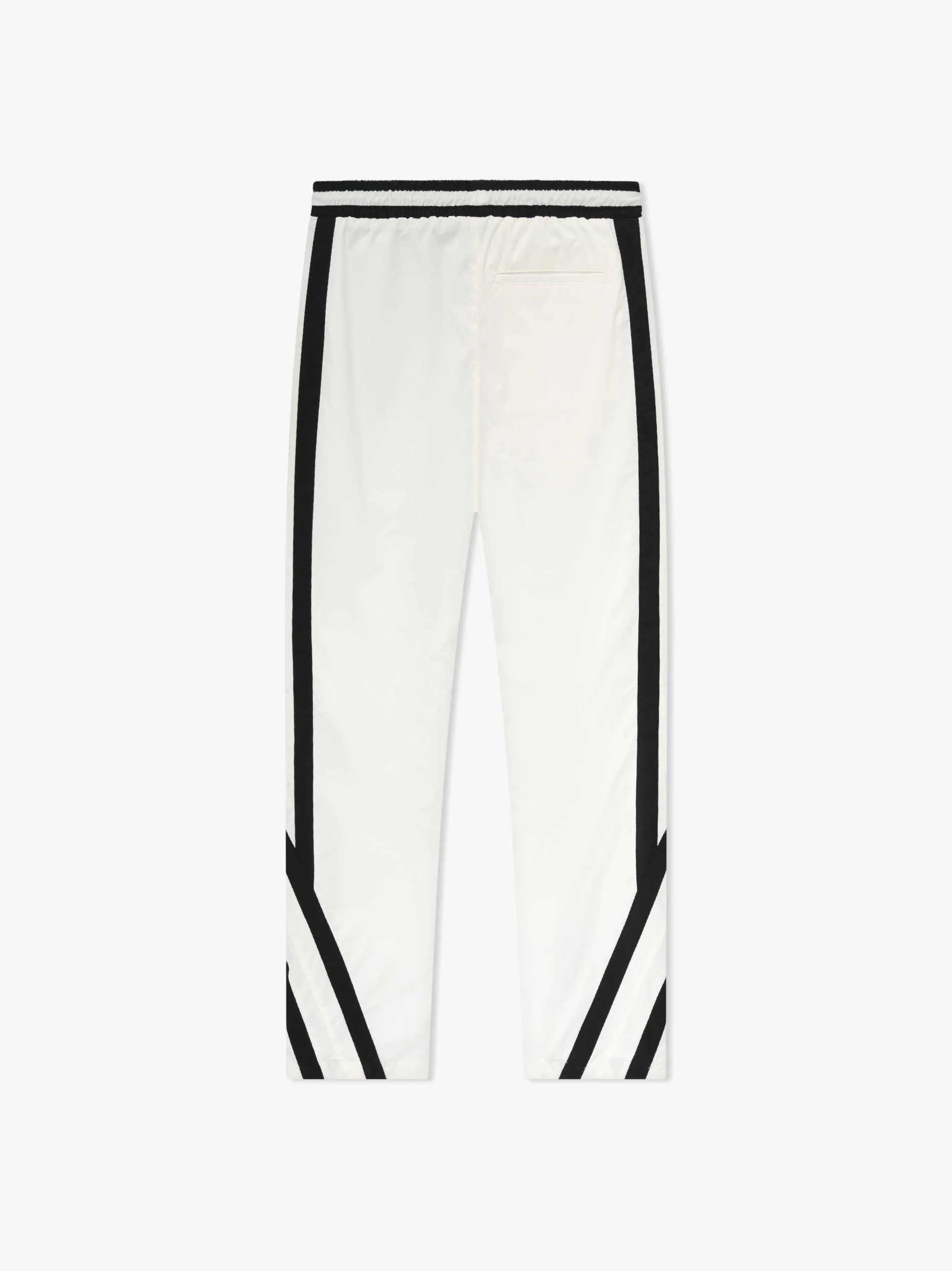 RHUDE MEN'S WHITE BLACK TRACK TROUSERS WITH STRIPES - Image 2