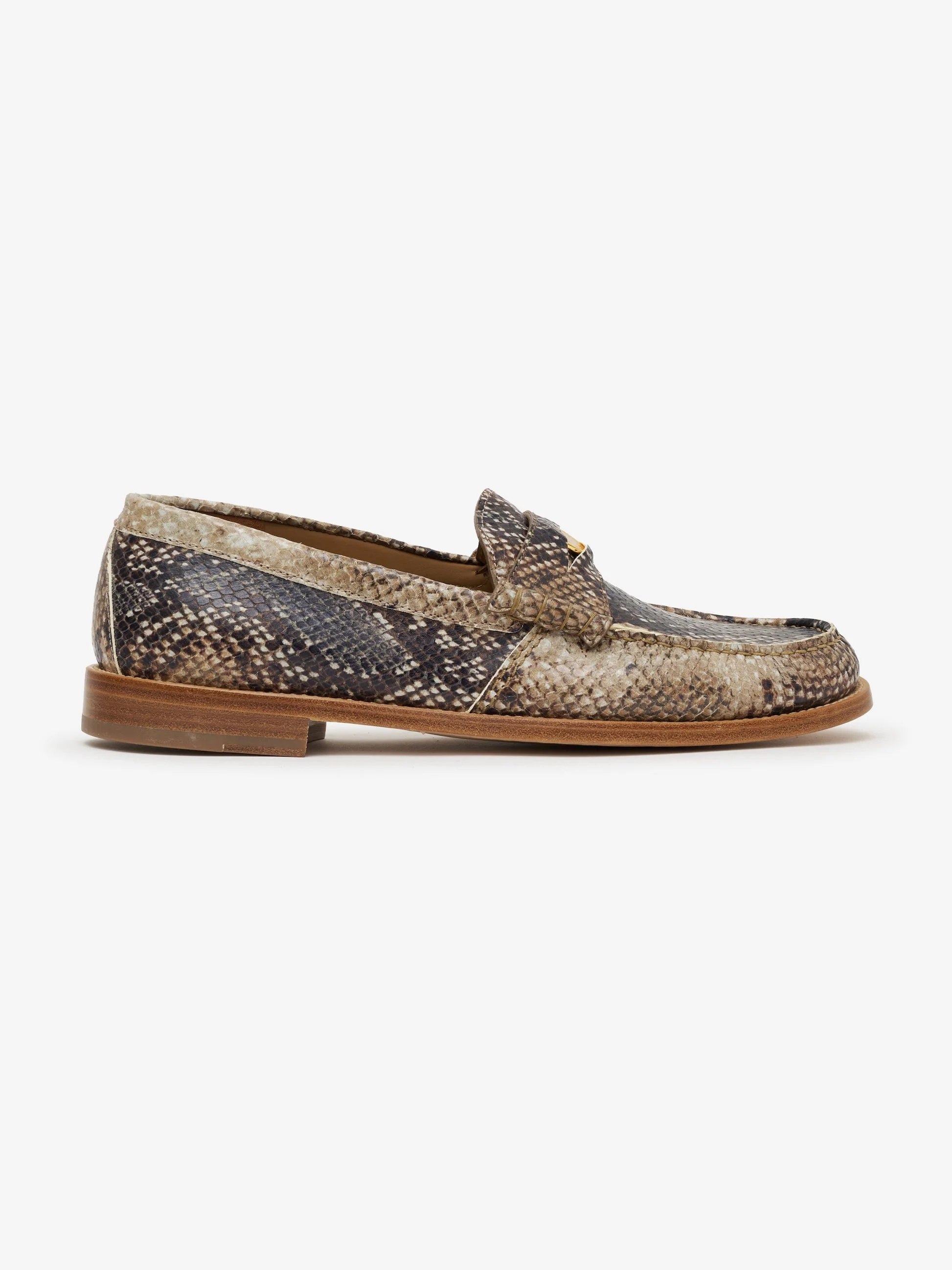 RHUDE MEN'S SNAKE PENNY LOAFER NWT