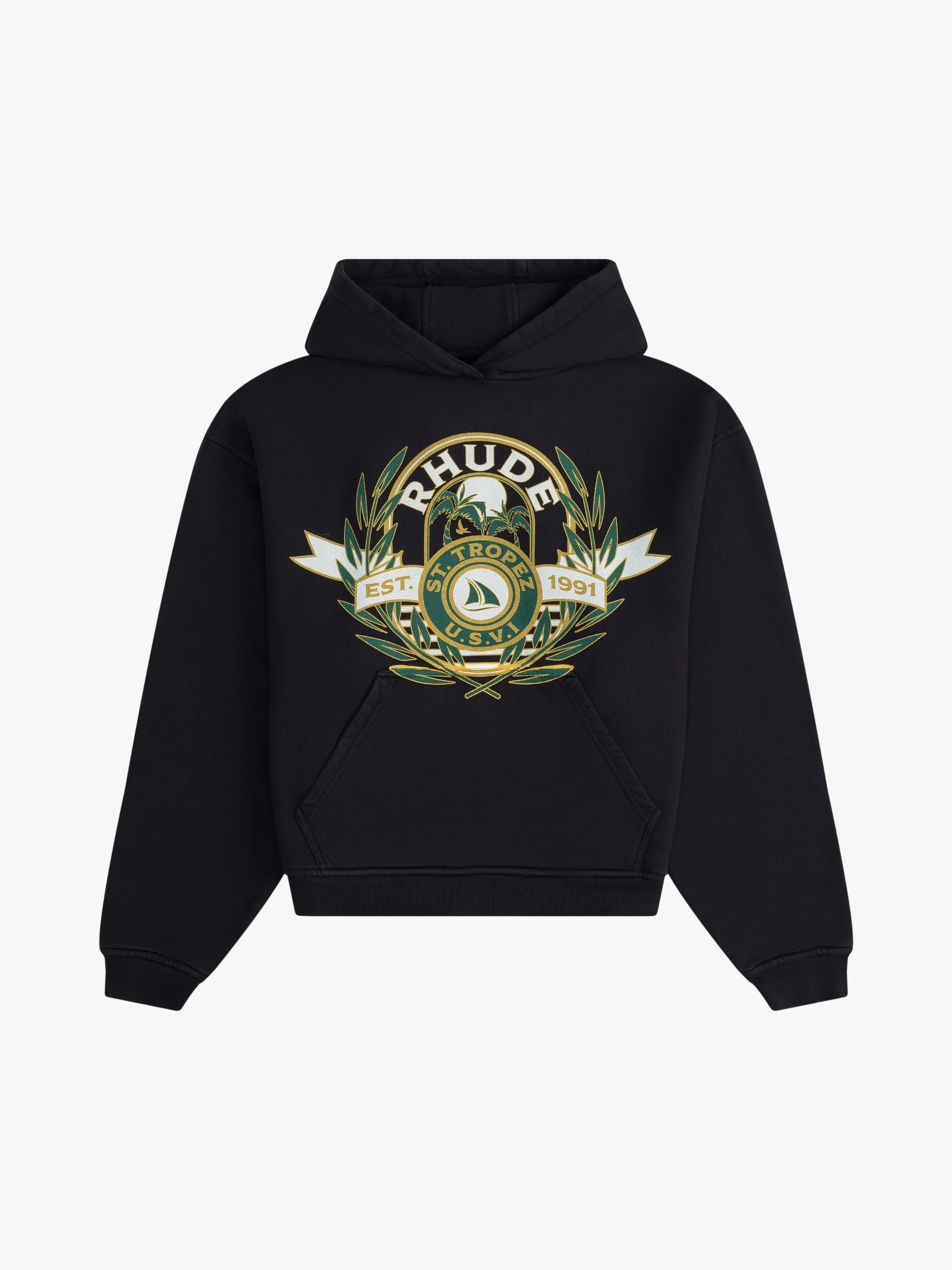 RHUDE MEN'S ST.TROPEZ YACHT CREST HOODIE NWT