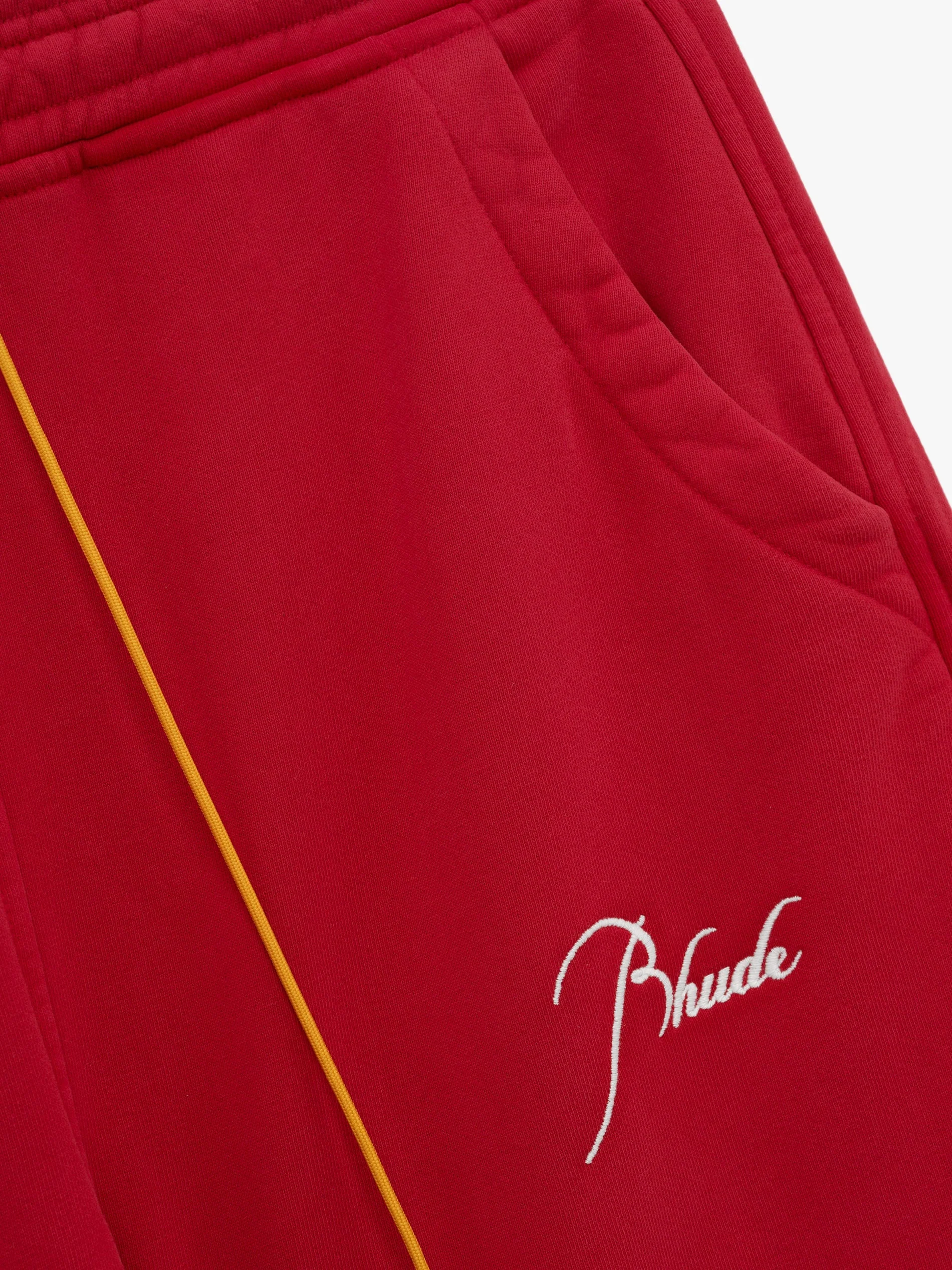 RHUDE MEN'S SWEATPANT VTG RED NWT - Image 3