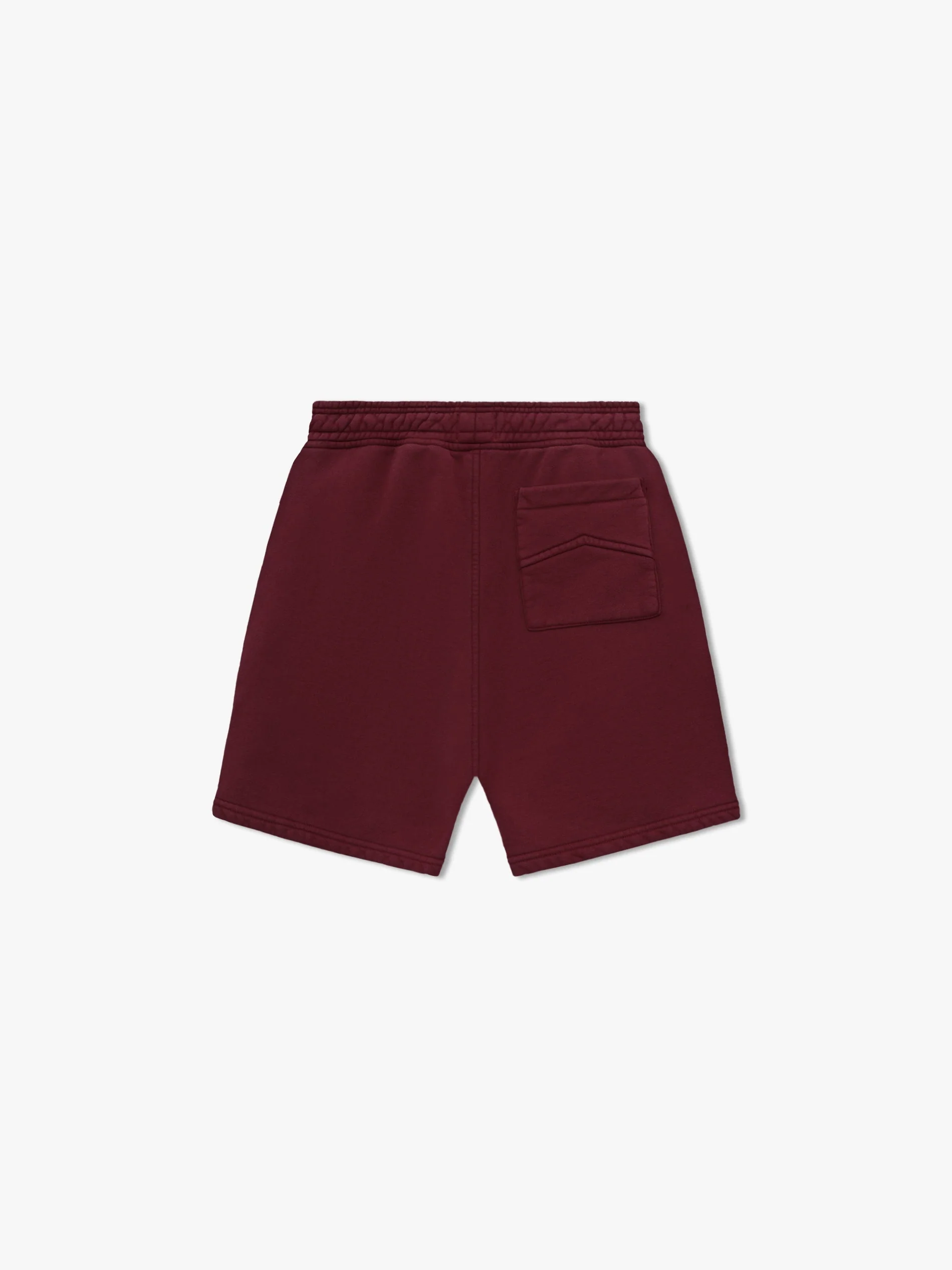 RHUDE MEN'S BURGUNDY SWEATSHORTS WITH DRAWSTRING - Image 2