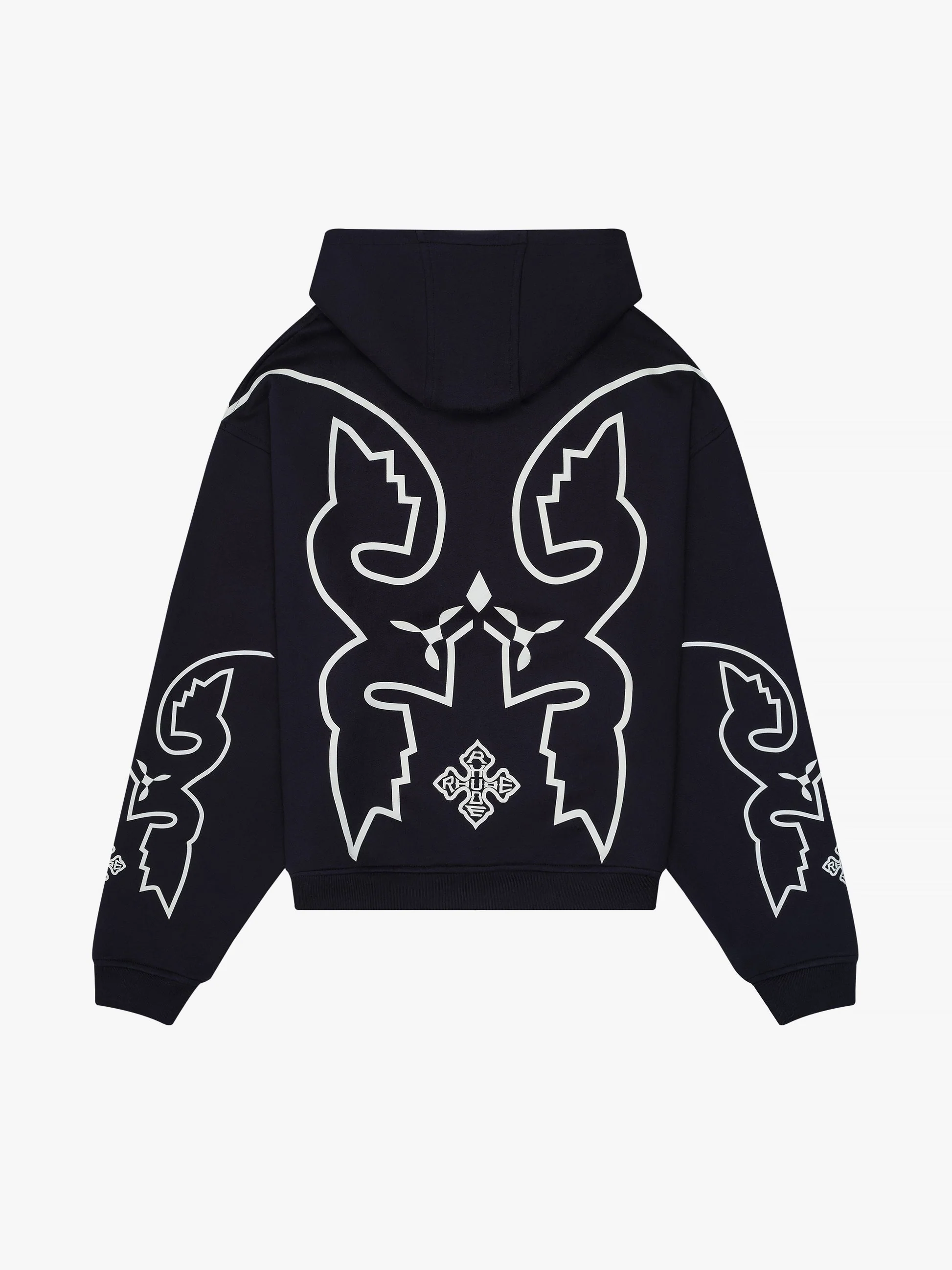 RHUDE MEN'S WESTERN LOGO HOODIE NWT - Image 2