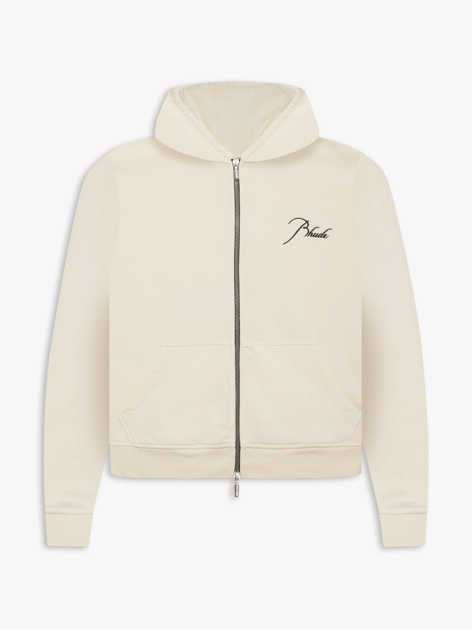 RHUDE MEN'S ZIP UP HOODIE VTG WHITE NWT