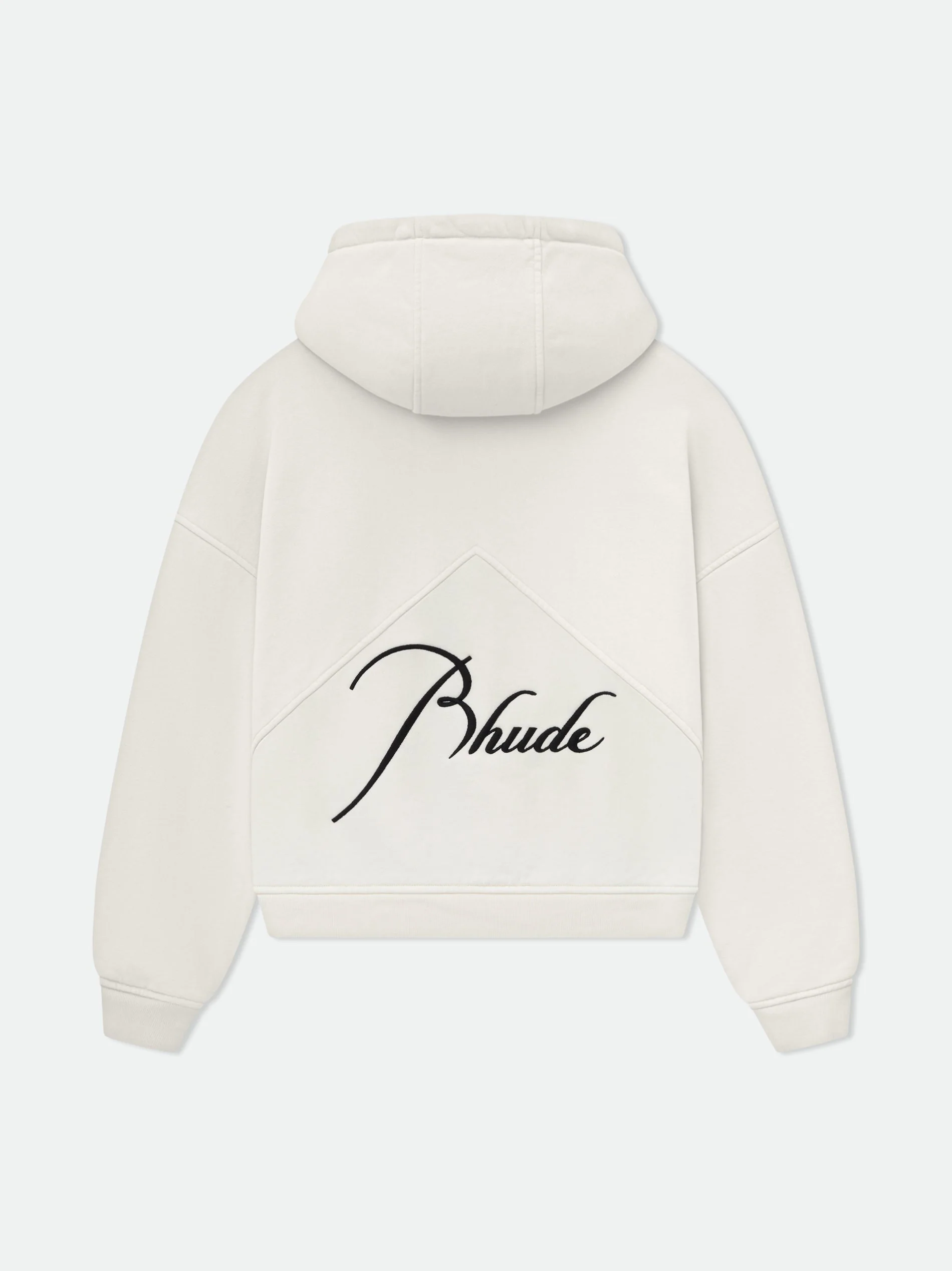 RHUDE MEN'S ZIP UP HOODIE VTG WHITE NWT - Image 2