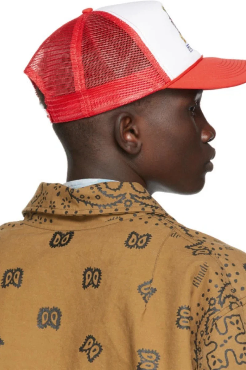 Rhude Red and White Eagle Dream Trucker Cap - Image 2