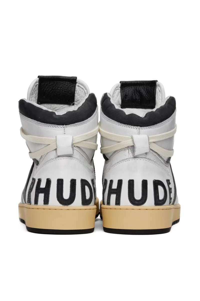 Mens | RHUDE Rhecess-Hi Sneakers Perfect Black/White - Image 3
