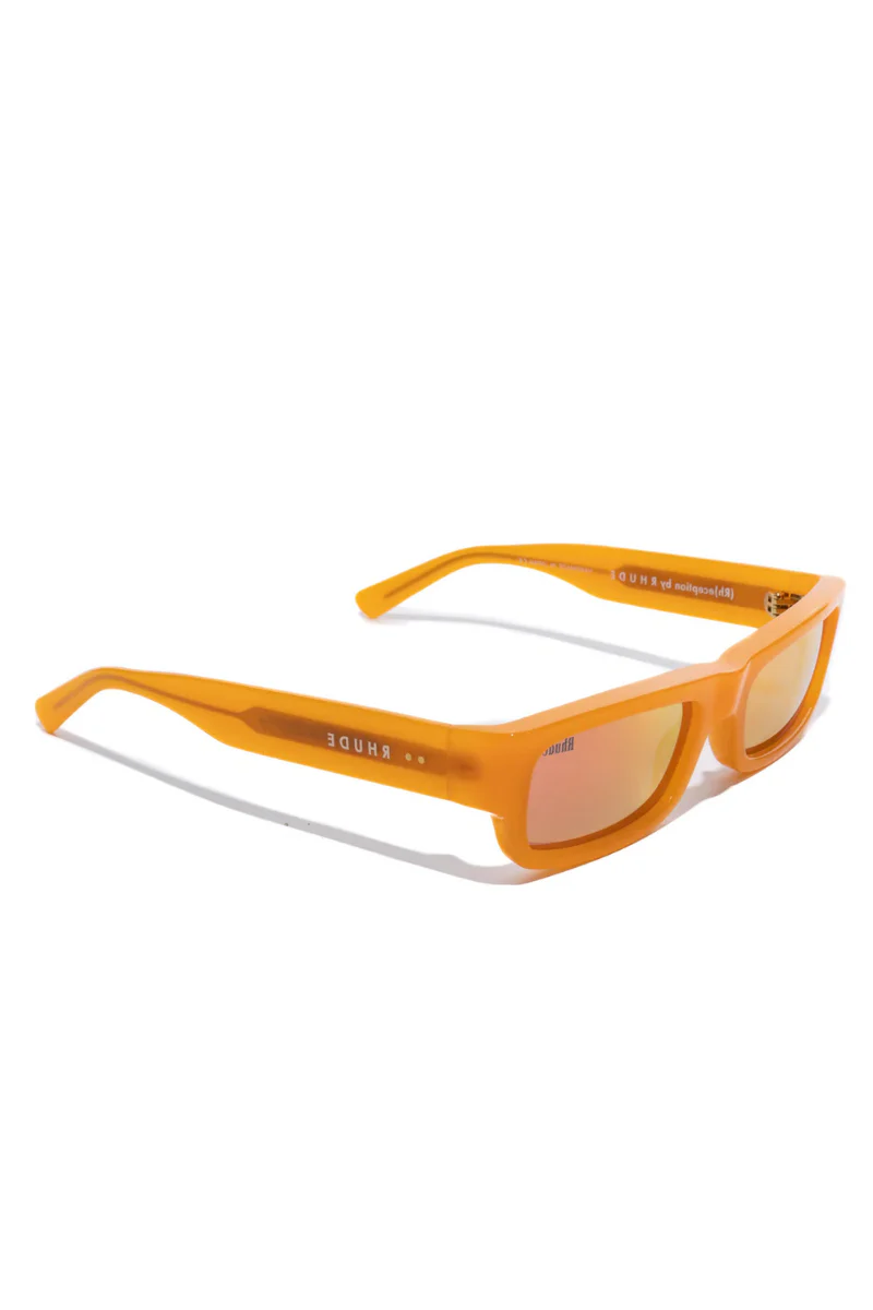 Rhude Rhoyce Frame Sunglasses In Orange - Image 2