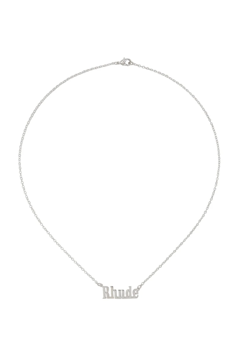 Rhude Silver Pendant Necklace