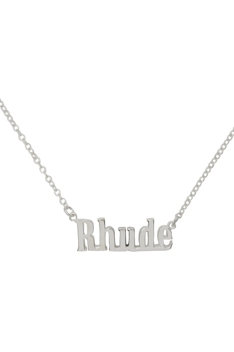 Rhude Silver Pendant Necklace - Image 2