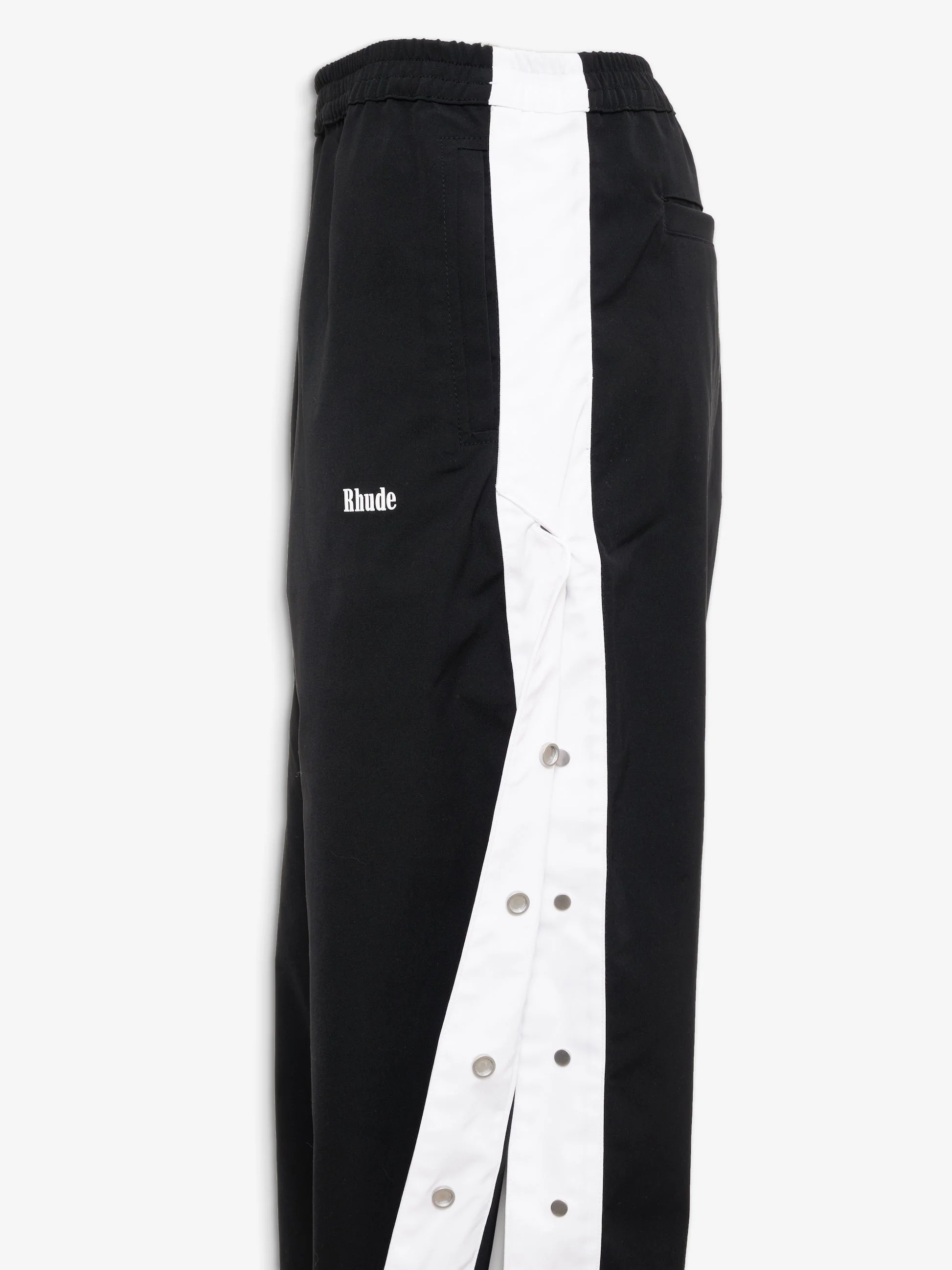 RHUDE WOMEN'S BLACK WHITE TRACK TROUSERS - Image 3