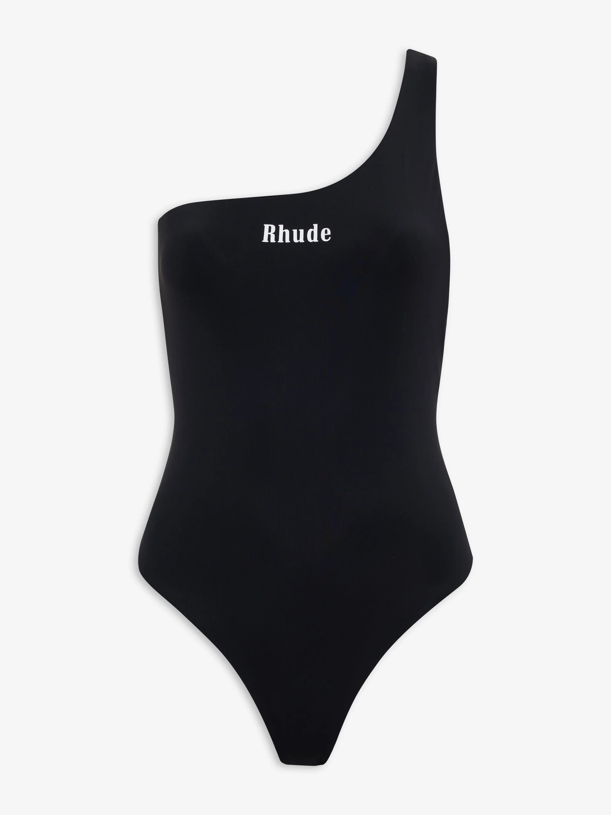 RHUDE WOMEN'S BLACK ONE-SHOULDER SWIMSUIT