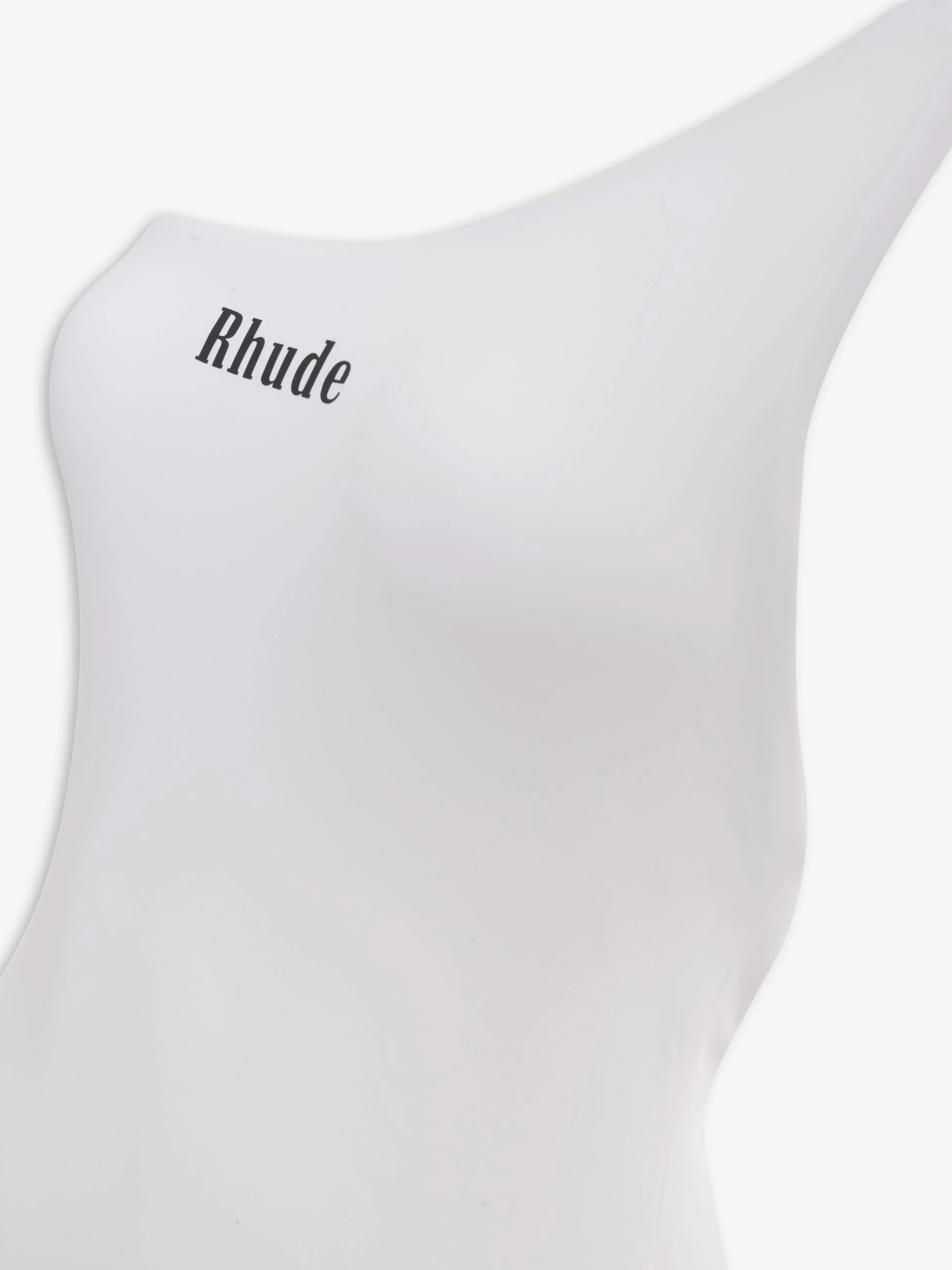 RHUDE WOMEN'S WHITE ONE-SHOULDER SWIMSUIT - Image 3