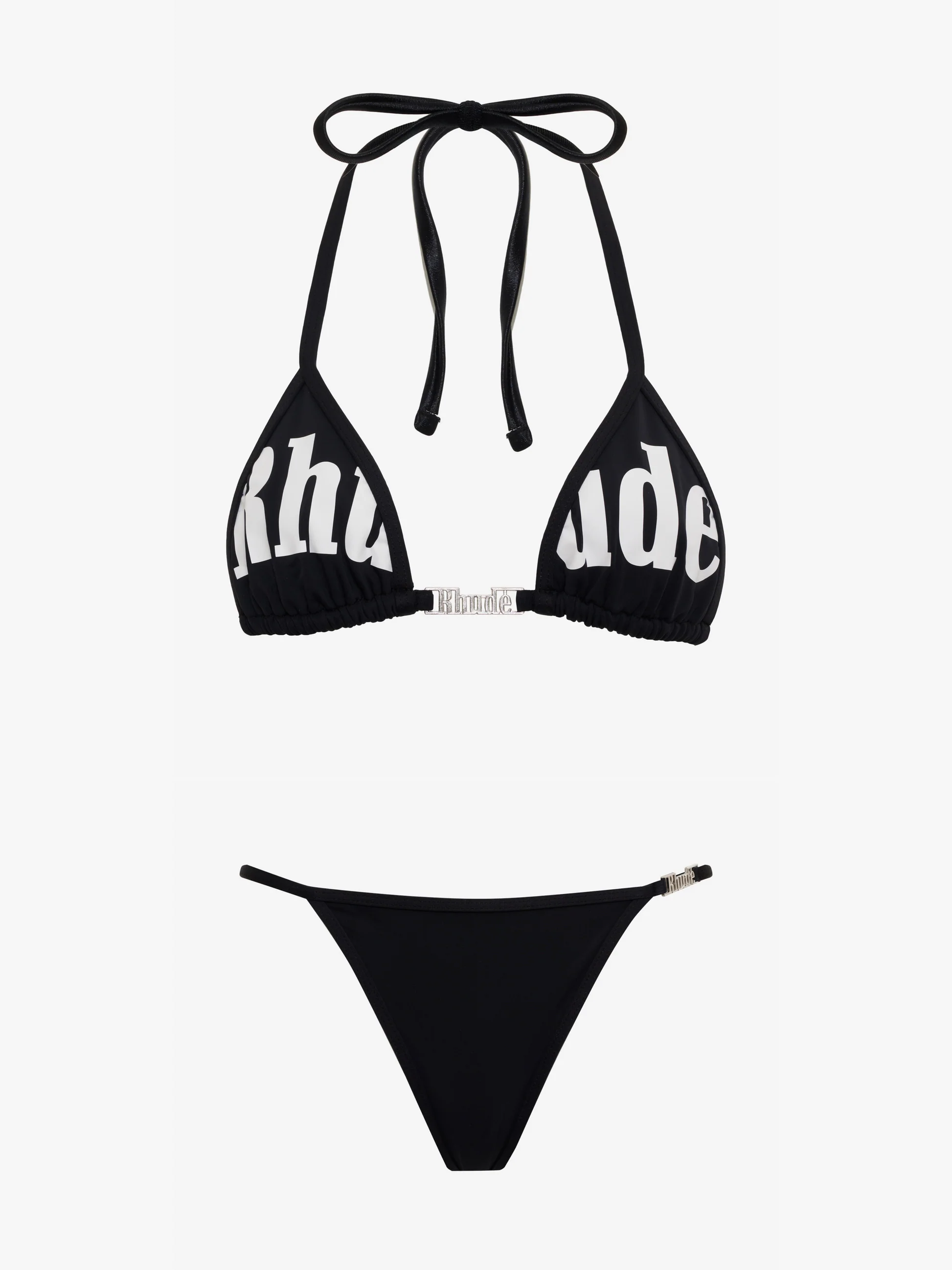 RHUDE WOMEN'S TROPEZ TWO-PIECE BI BLACK/WHITE NWT