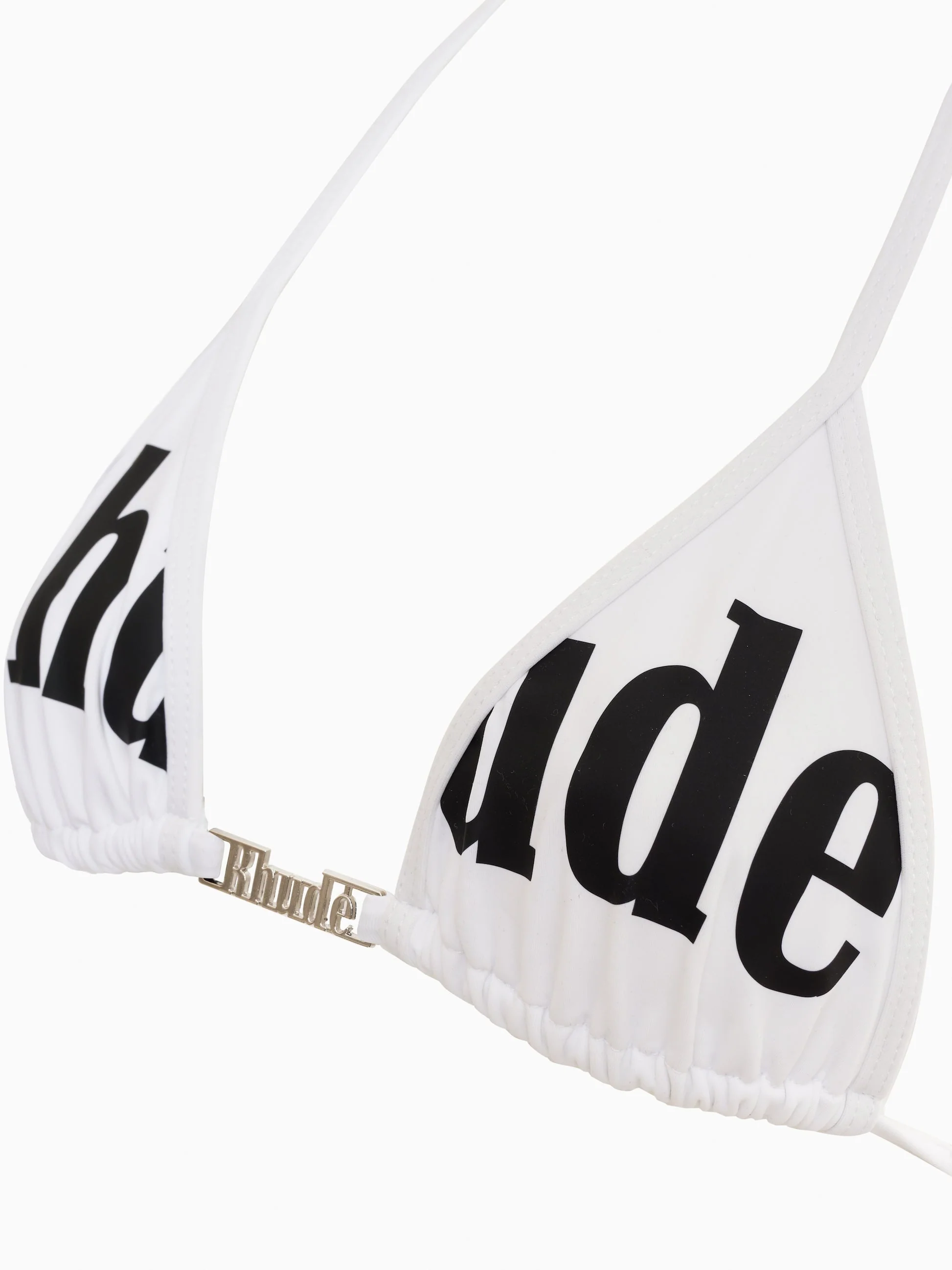 RHUDE WOMEN'S TROPEZ TWO-PIECE BI WHITE/BLACK NWT - Image 2