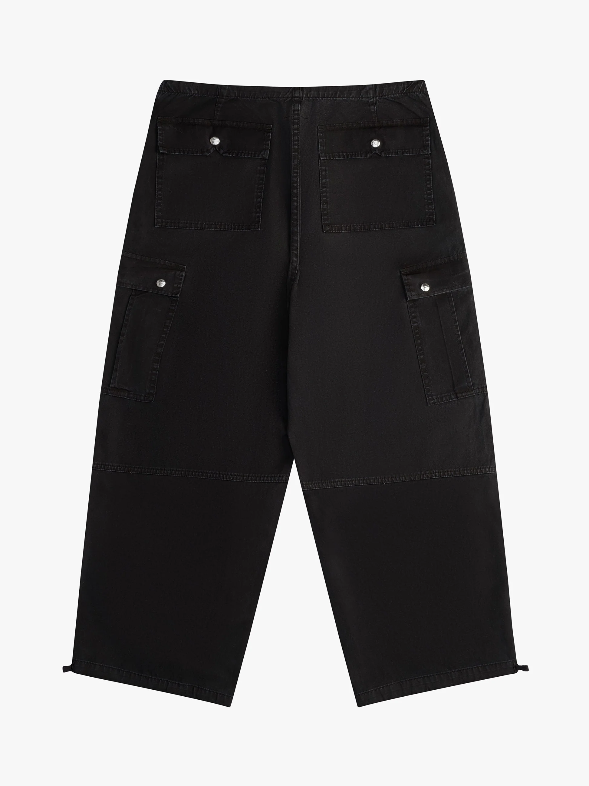 RHUDE WOMEN'S BLACK PARACHUTE TROUSERS WITH POCKETS - Image 2