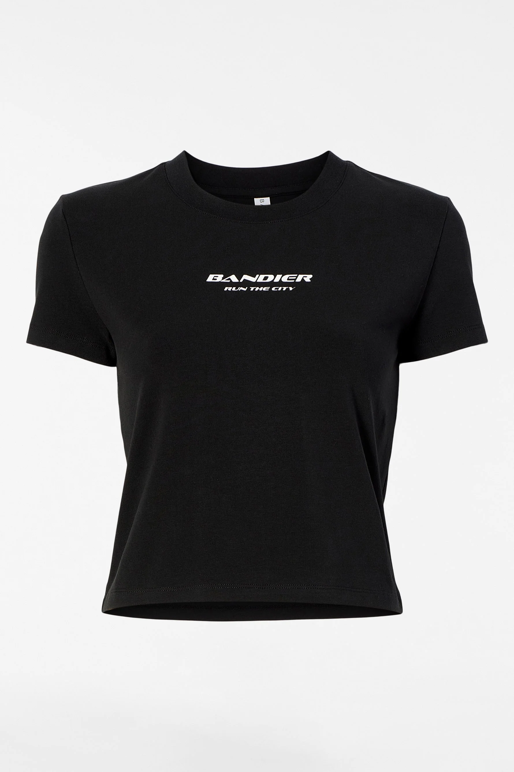 BANDIER Run the City Baby Tee - Black/white BND10268 - Image 10