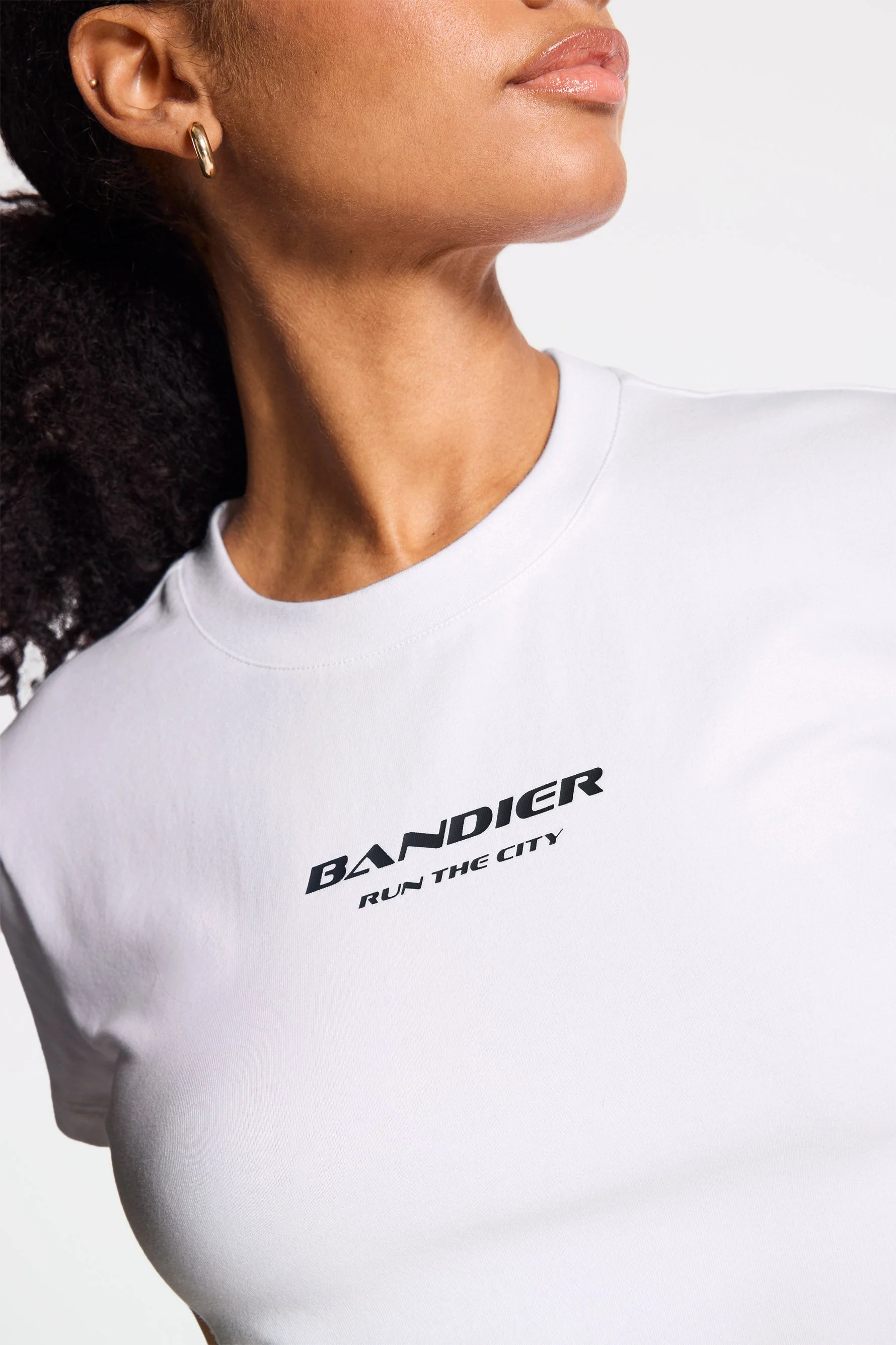 BANDIER Run the City Baby Tee - White BND10268