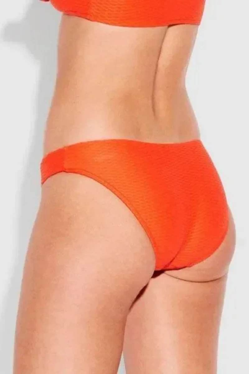 Seafolly LaLuna Hipster Bikini Bottom In Orange - Image 2