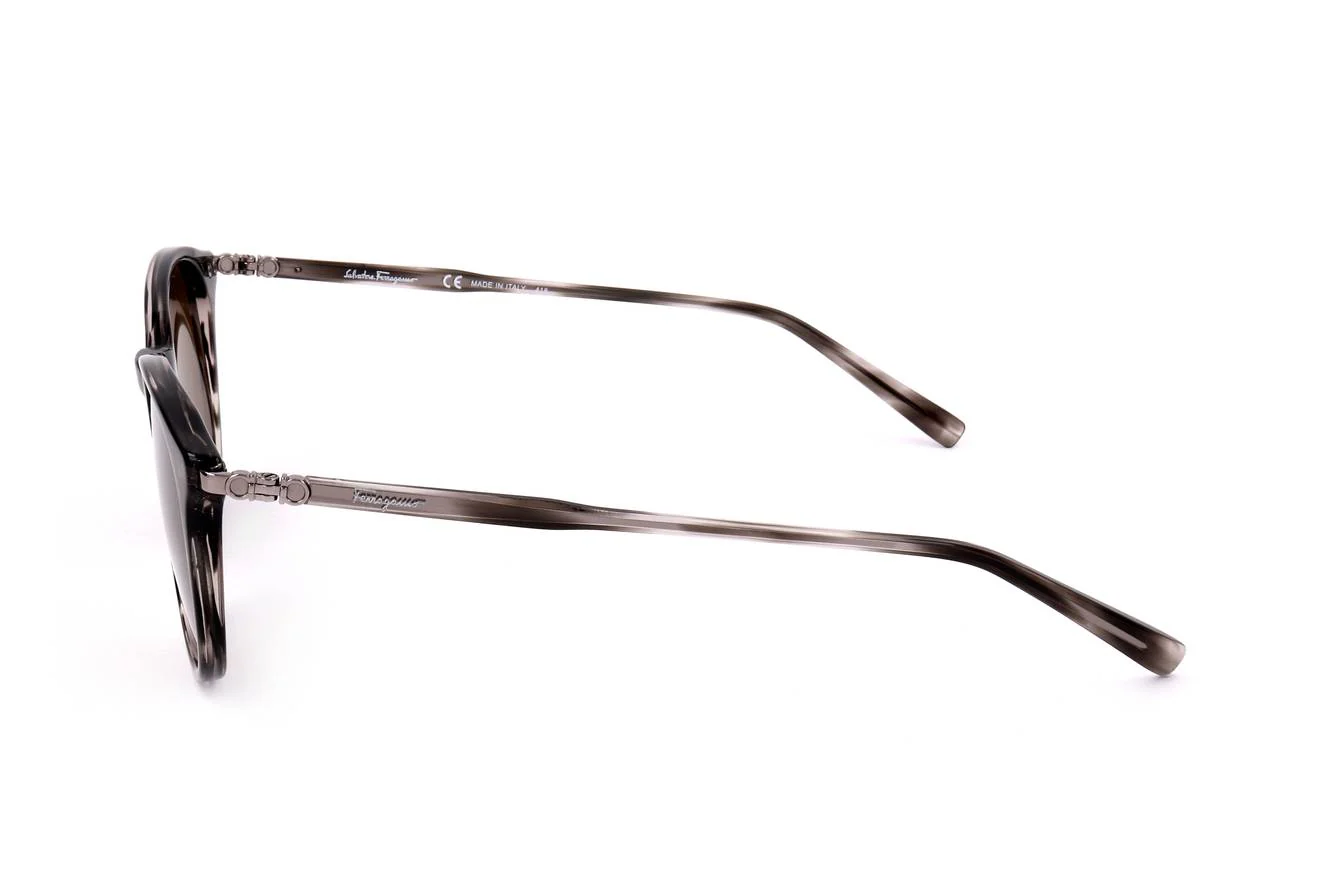 Salvatore Ferragamo Brown Round Ladies Sunglasses SF911S 003 53 - Image 3