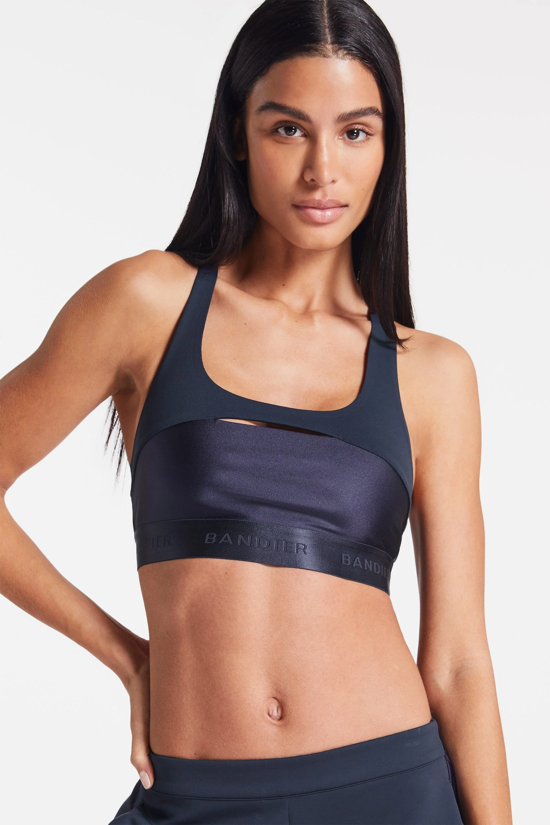 BANDIER Sport Logo Bra - Navy Blazer Bnd10262