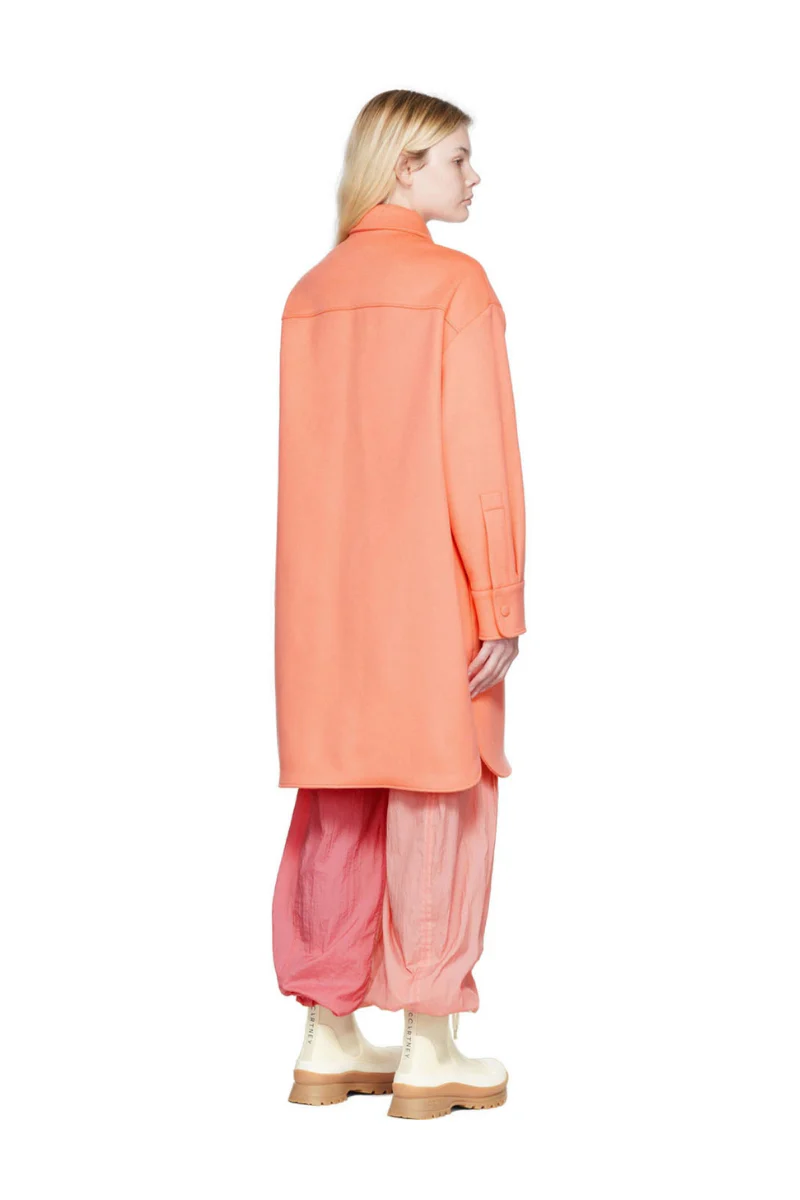 Stella McCartney Kerry Coat in Orange - Image 3