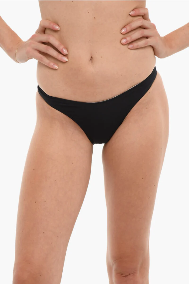 Stella McCartney Solid Color V-Shape Bikini Bottom
