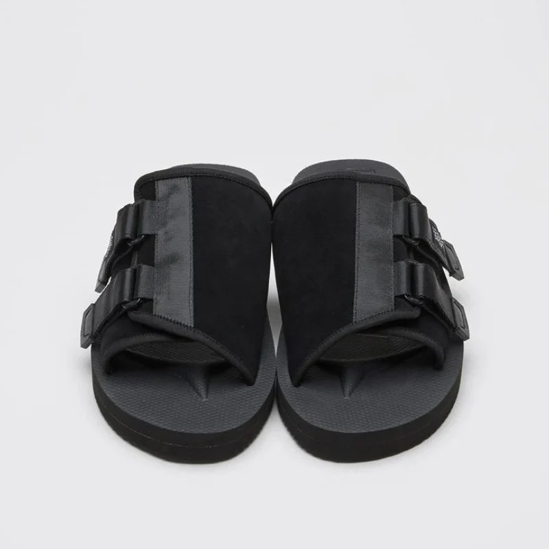 Suicoke KAW-VS Suede Slide Sandal Black - Image 3