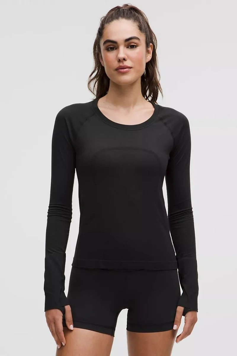 Lululemon Swiftly Relaxed Long Sleeve _ Black