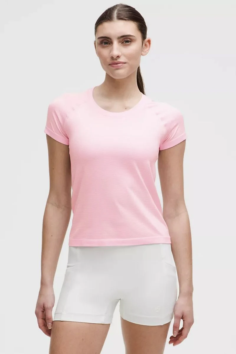 Lululemon Swiftly Tech Short Sleeve 2.0 _ Pink Organza/Pink Organza