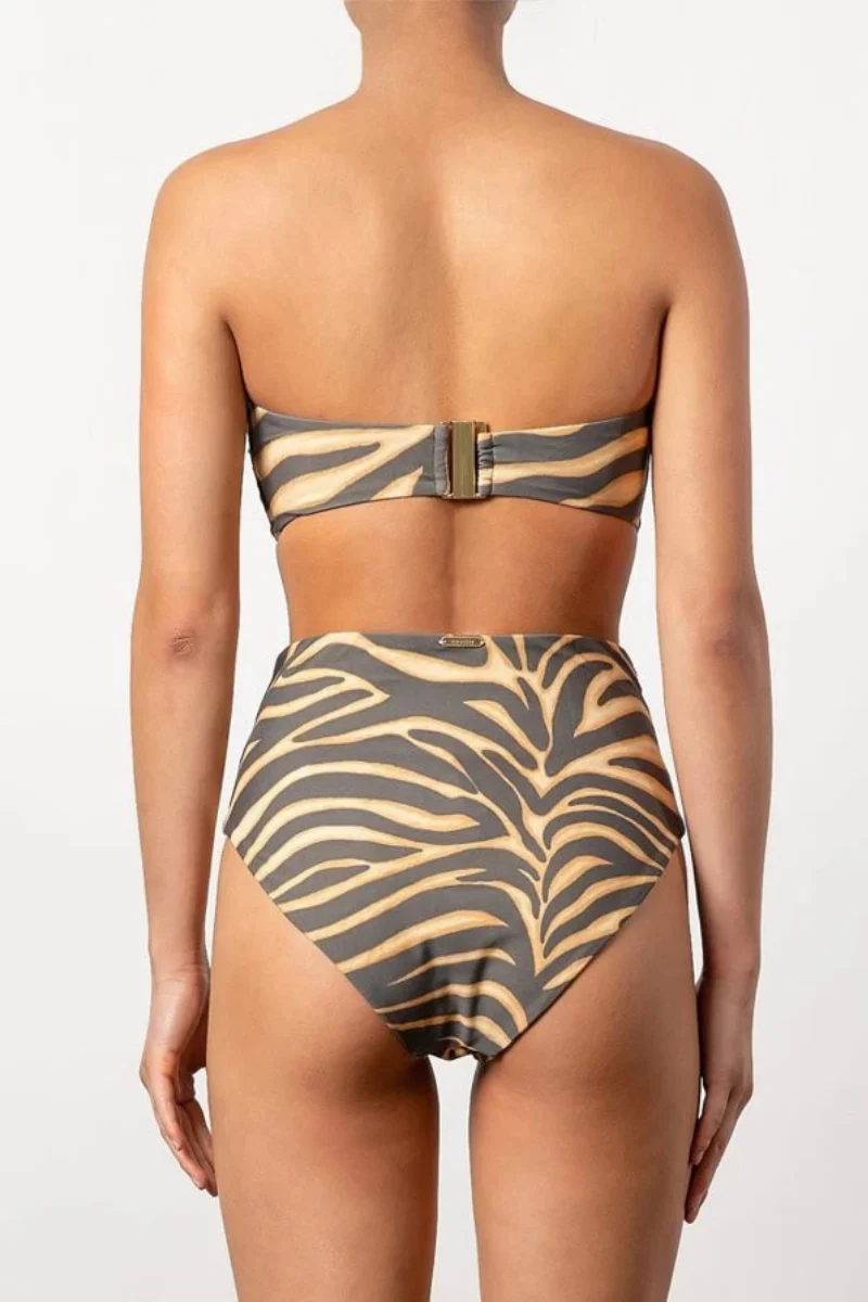 Tigerlily Zahara Ava Corset Pant Tiger Swim Bottom - Image 2