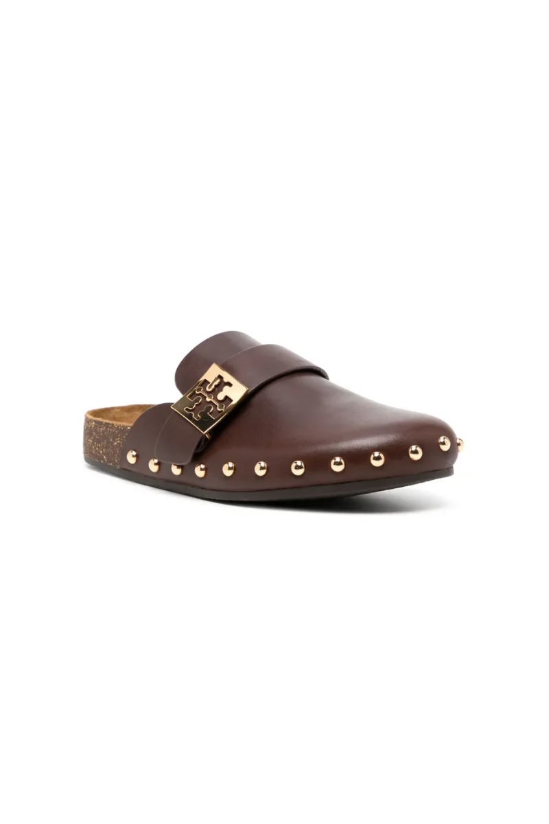 Tory Burch Mellow Studded Mule in Deep Mocha - Image 2