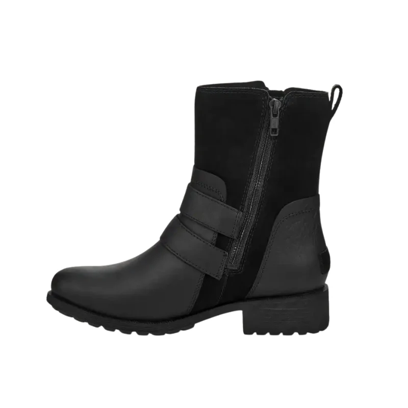 Womens | UGG Wilde Moto Boot (Black) - Image 3