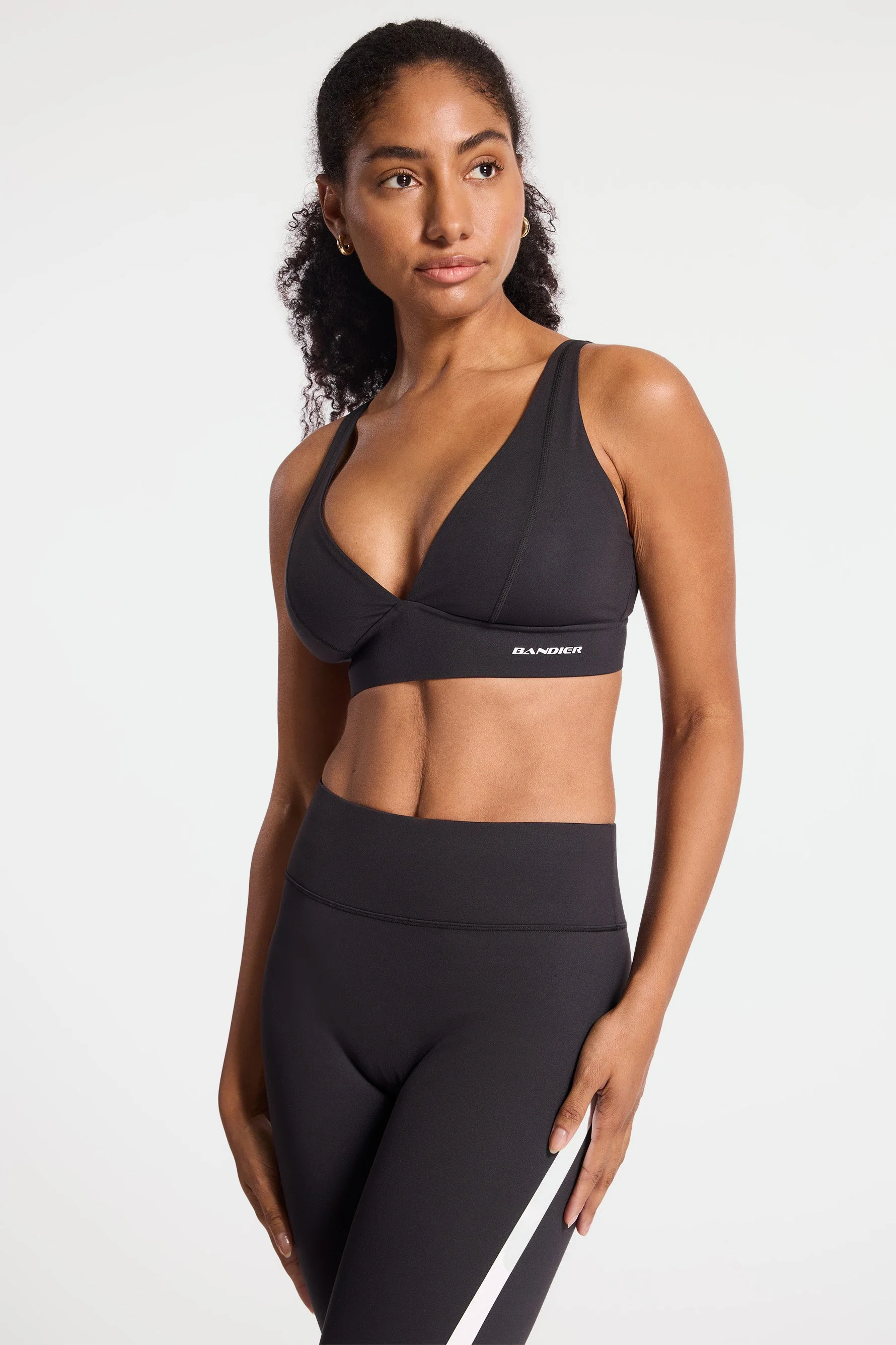 BANDIER V Neck Plunge Bra - Black BND10254 - Image 3