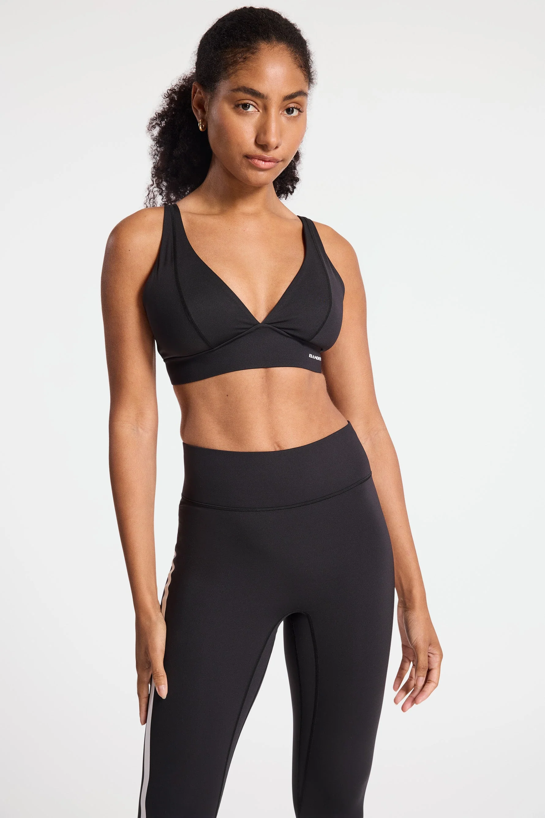 BANDIER V Neck Plunge Bra - Black BND10254 - Image 6