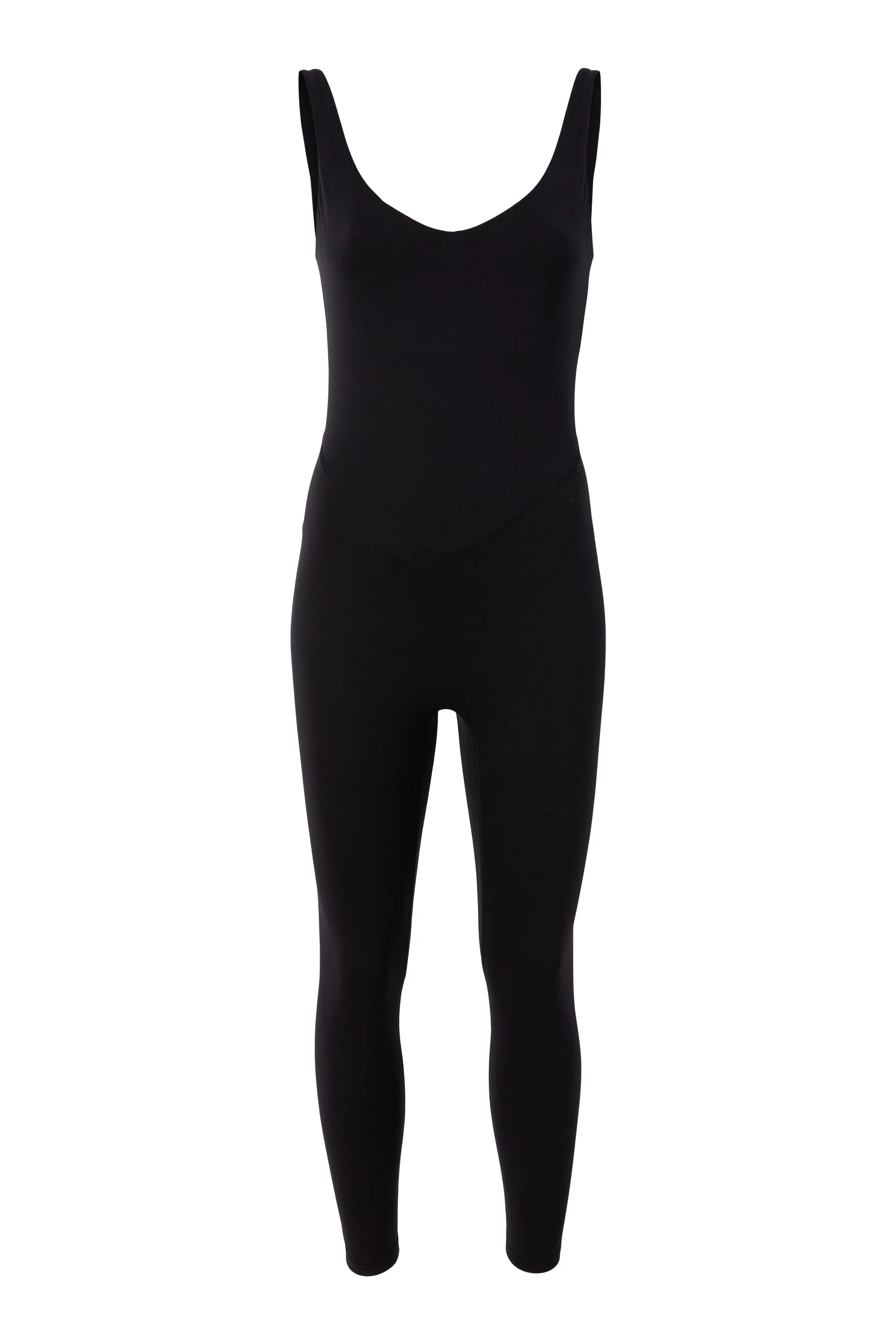BANDIER V-Neck Tempo Full Length Catsuit - Black BND10140 - Image 5