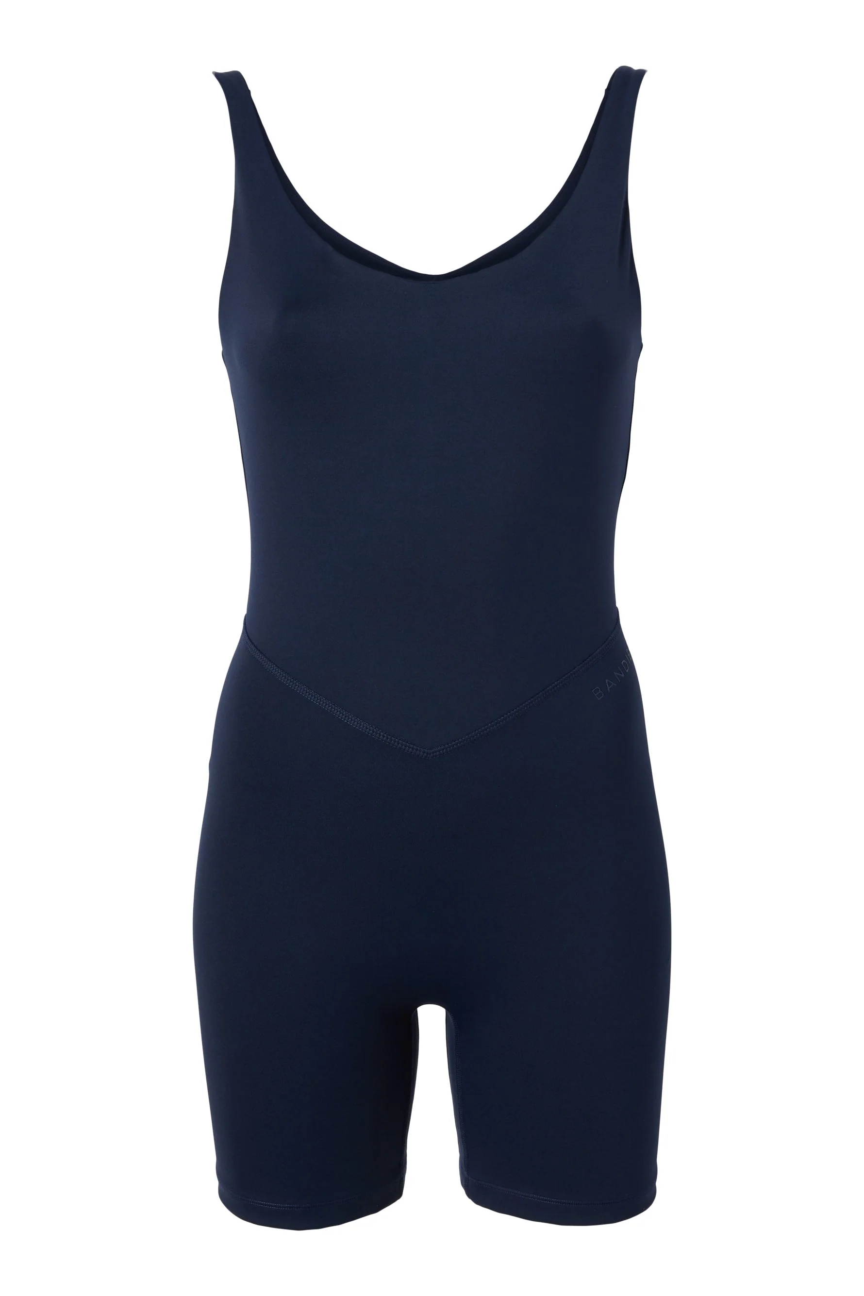 BANDIER V-Neck Tempo Short Catsuit - Navy Blazer BND10193 - Image 8