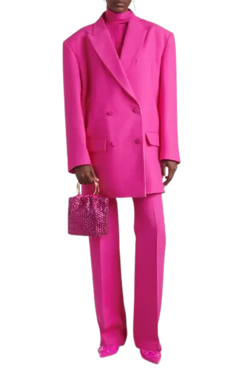 Valentino Garavani Carry Secrets Small embellished bucket bag in Fucsia - Image 4