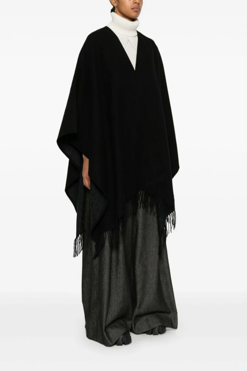 Valentino Garavani Fringe-Trimmed Cape - Image 2