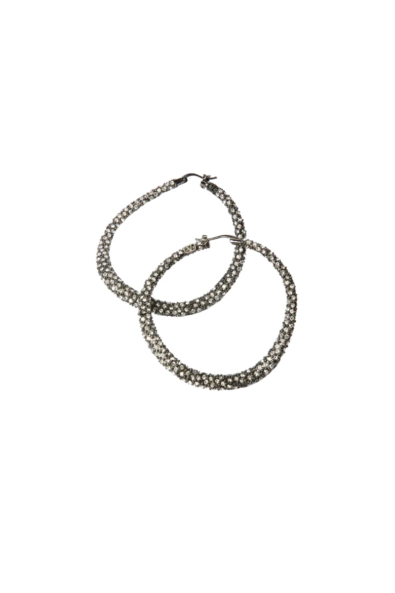 Valentino Garavani Shadowshine Earrings In Crystal