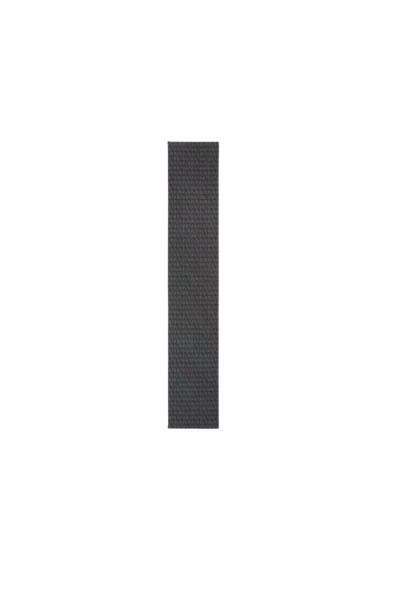 Valentino Garavani Toile Iconographe Scarf In Grey - Image 2