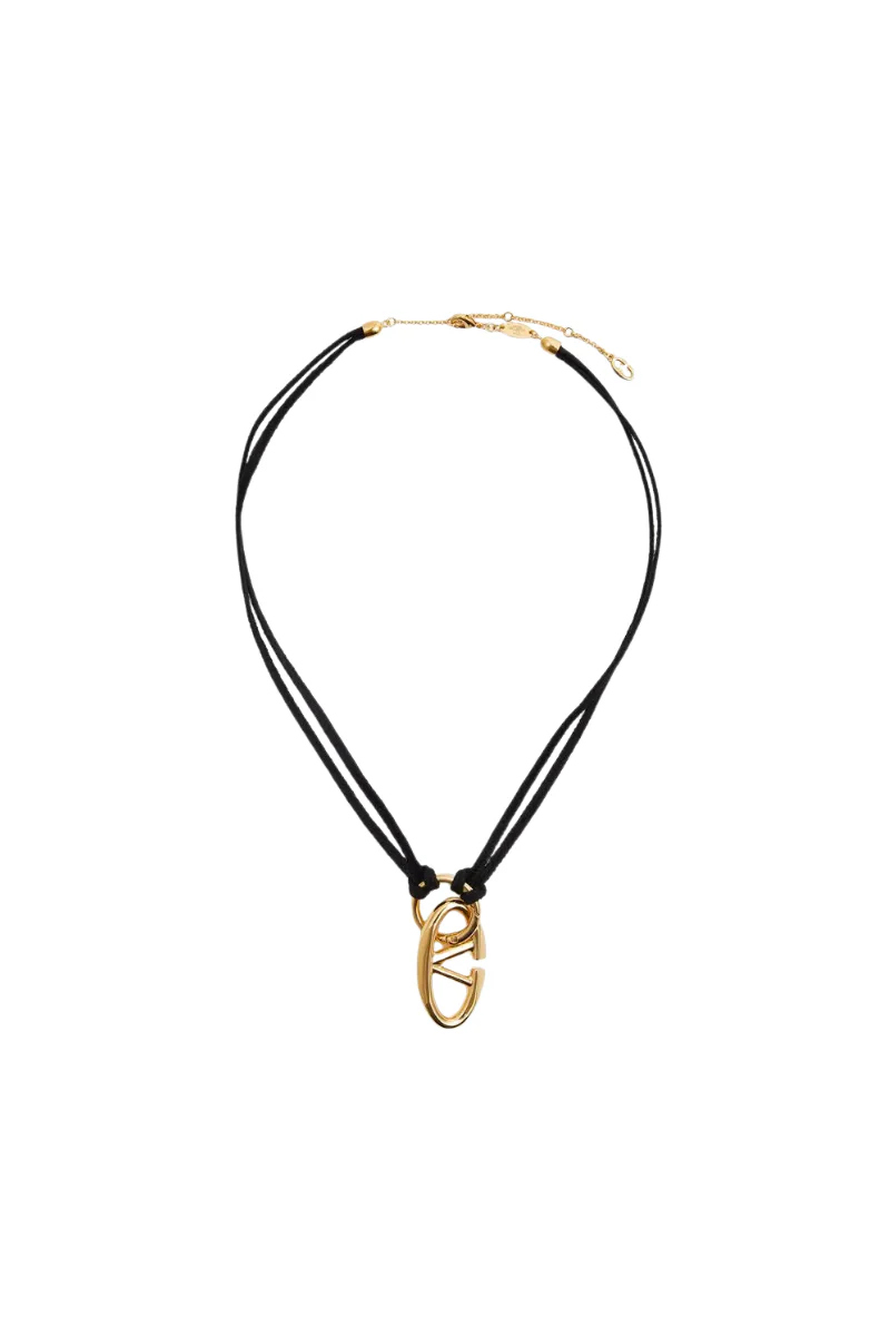 Valentino Garavani
Vlogo Rope Necklace In Black