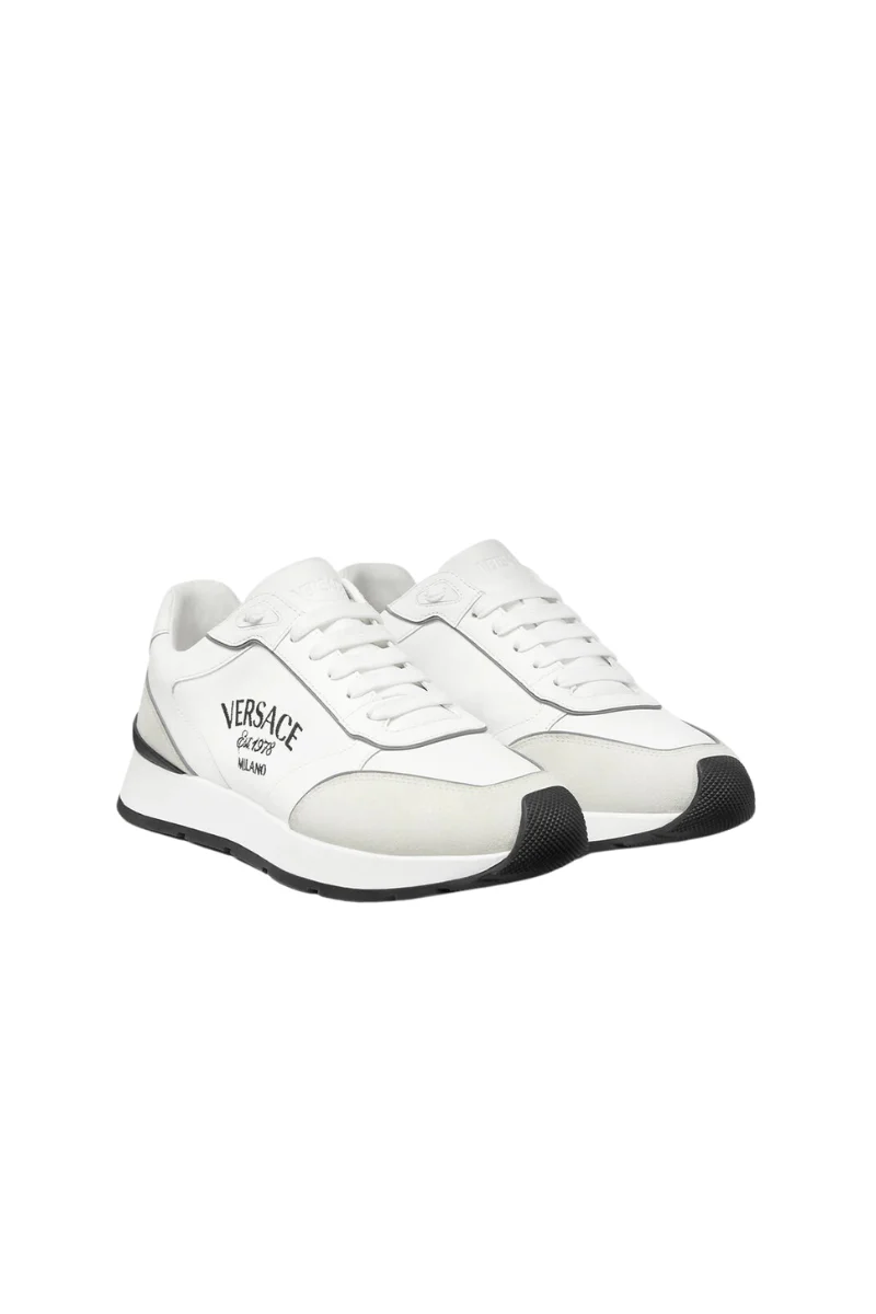 Versace Milano Runner Sneakers -White - Image 2