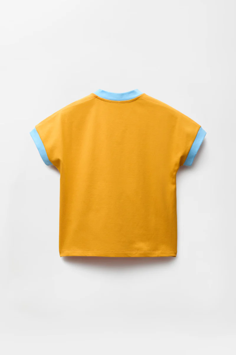 Versace Stretch Cotton-Jersey T-Shirt-Yellow - Image 3
