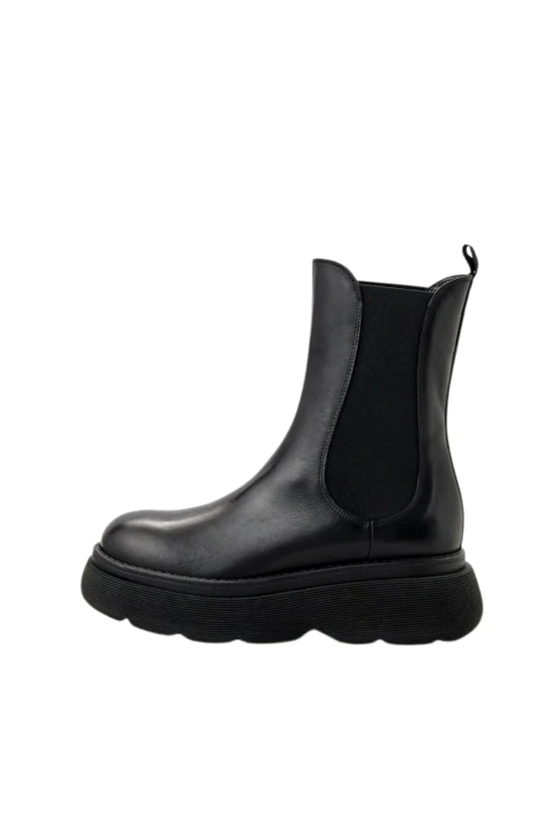 Weekend Leather Platform Ankle Boots - Image 2