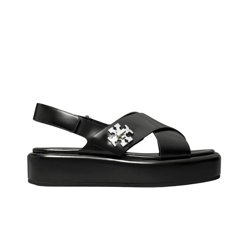 Tory Burch 40mm T-Lock Platform Sandals β Black 170613