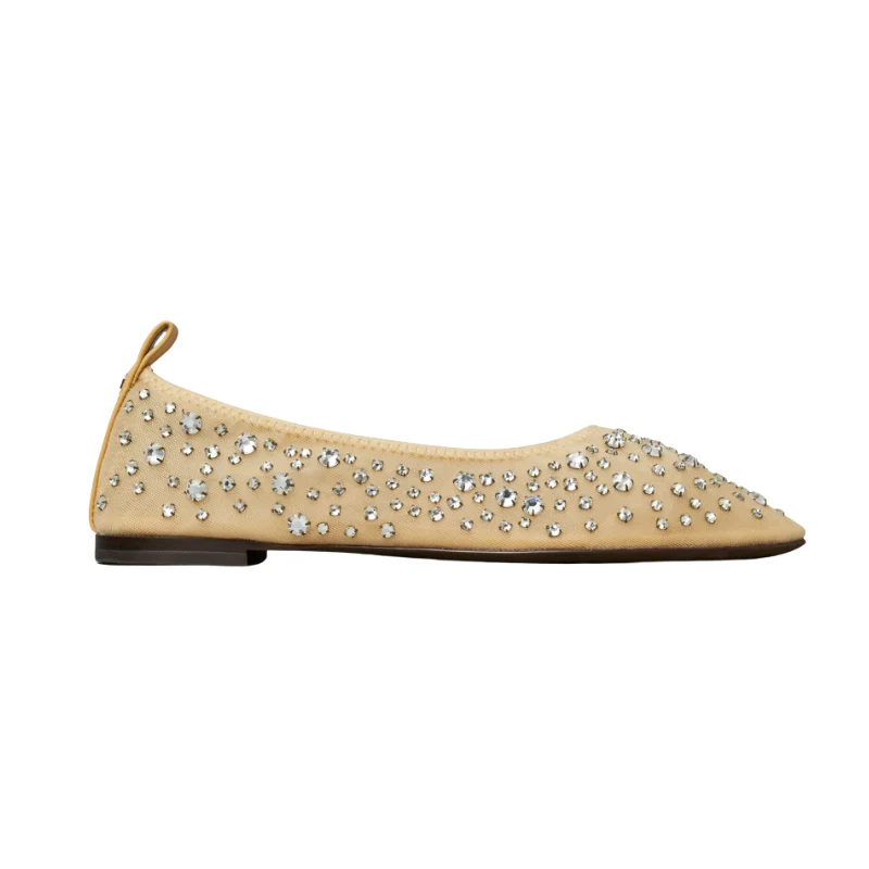 Tory Burch Crystal Ballet Flats Sheer 162066